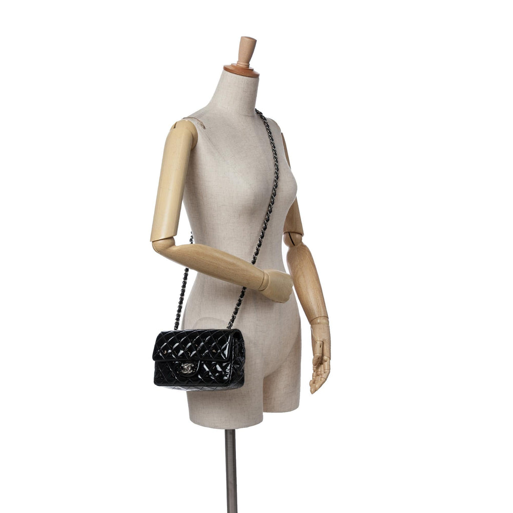 Chanel Mini Rectangular Classic Patent Single Flap