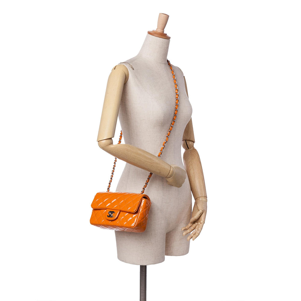 Chanel Mini Rectangular Classic Patent Single Flap