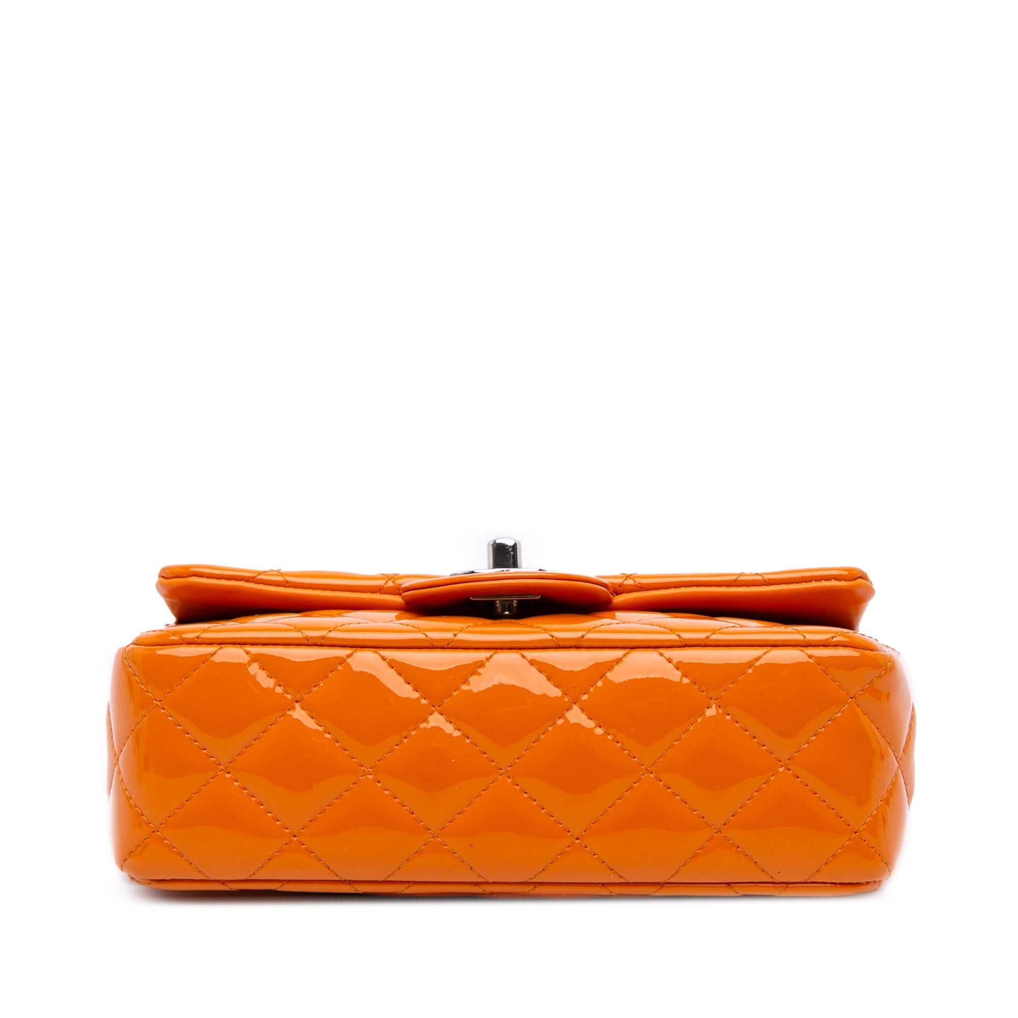 Chanel Mini Rectangular Classic Patent Single Flap