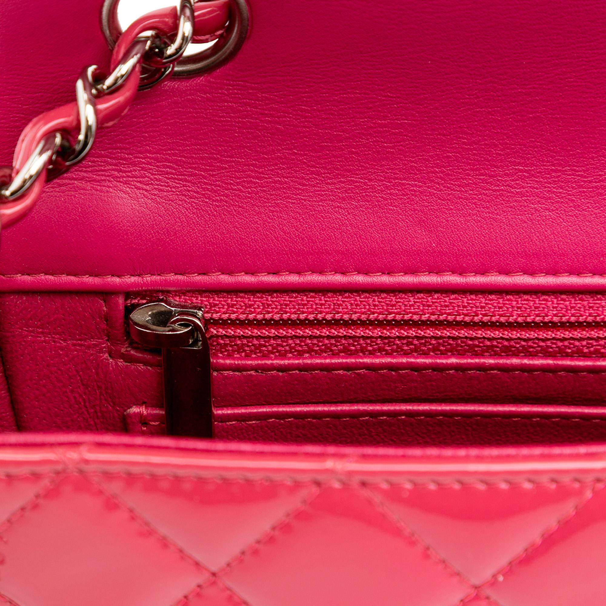 Chanel Mini Rectangular Classic Patent Single Flap