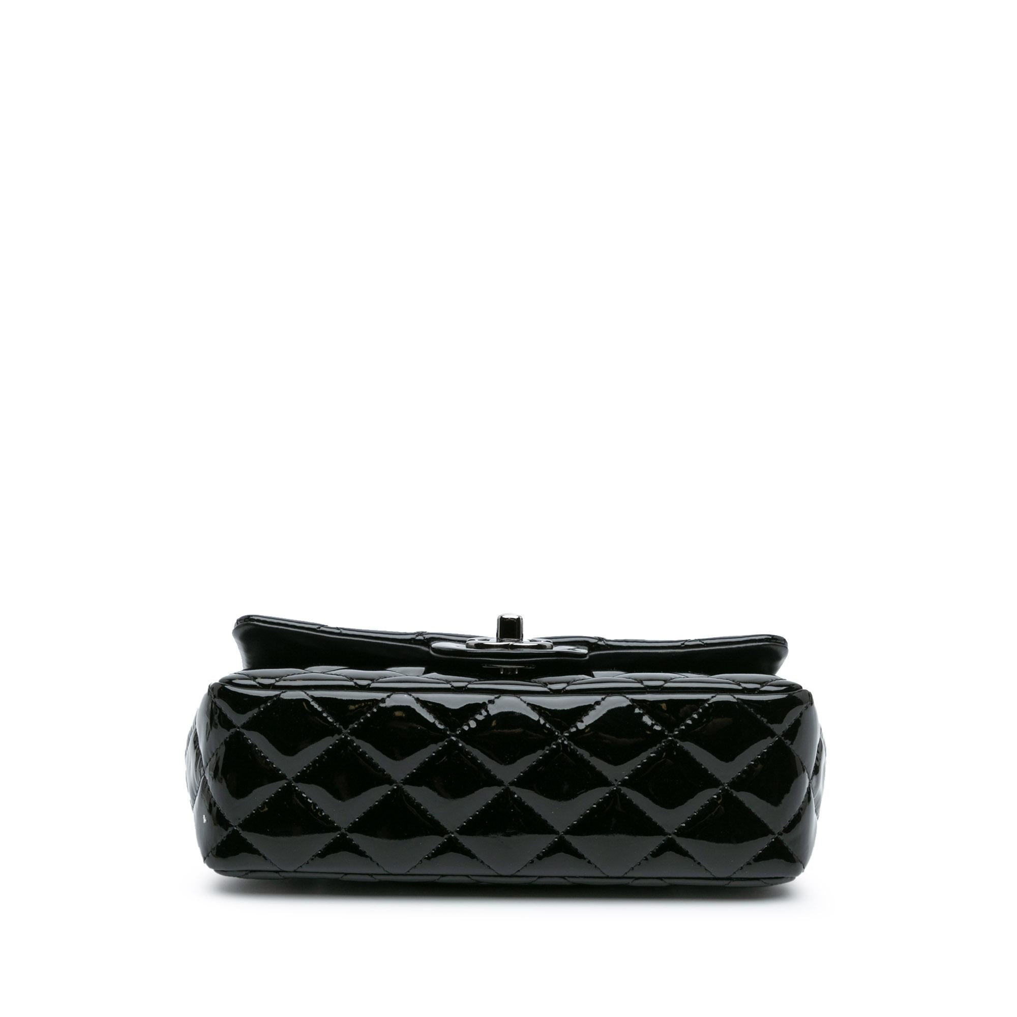 Chanel Mini Rectangular Classic Patent Single Flap