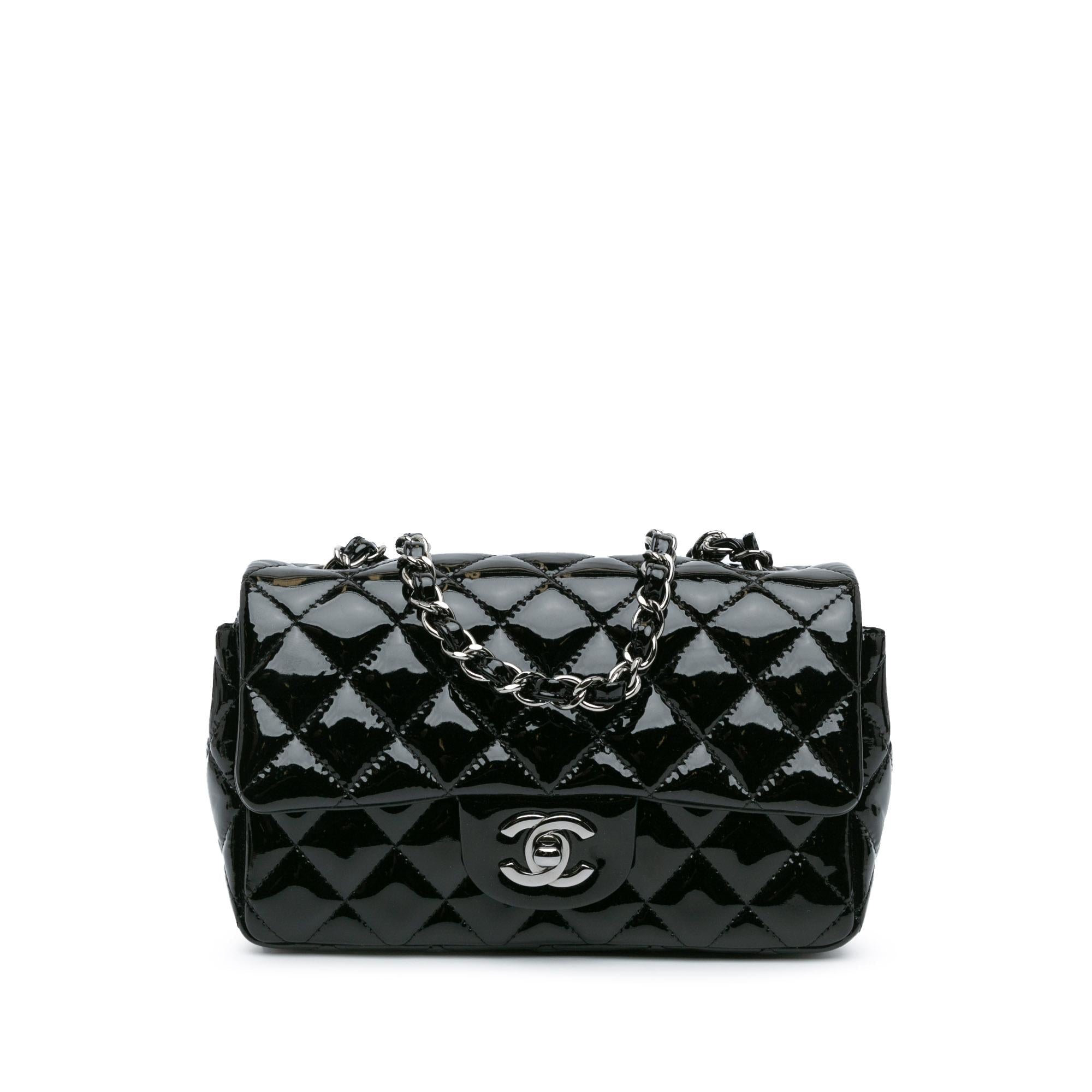 Chanel Mini Rectangular Classic Patent Single Flap