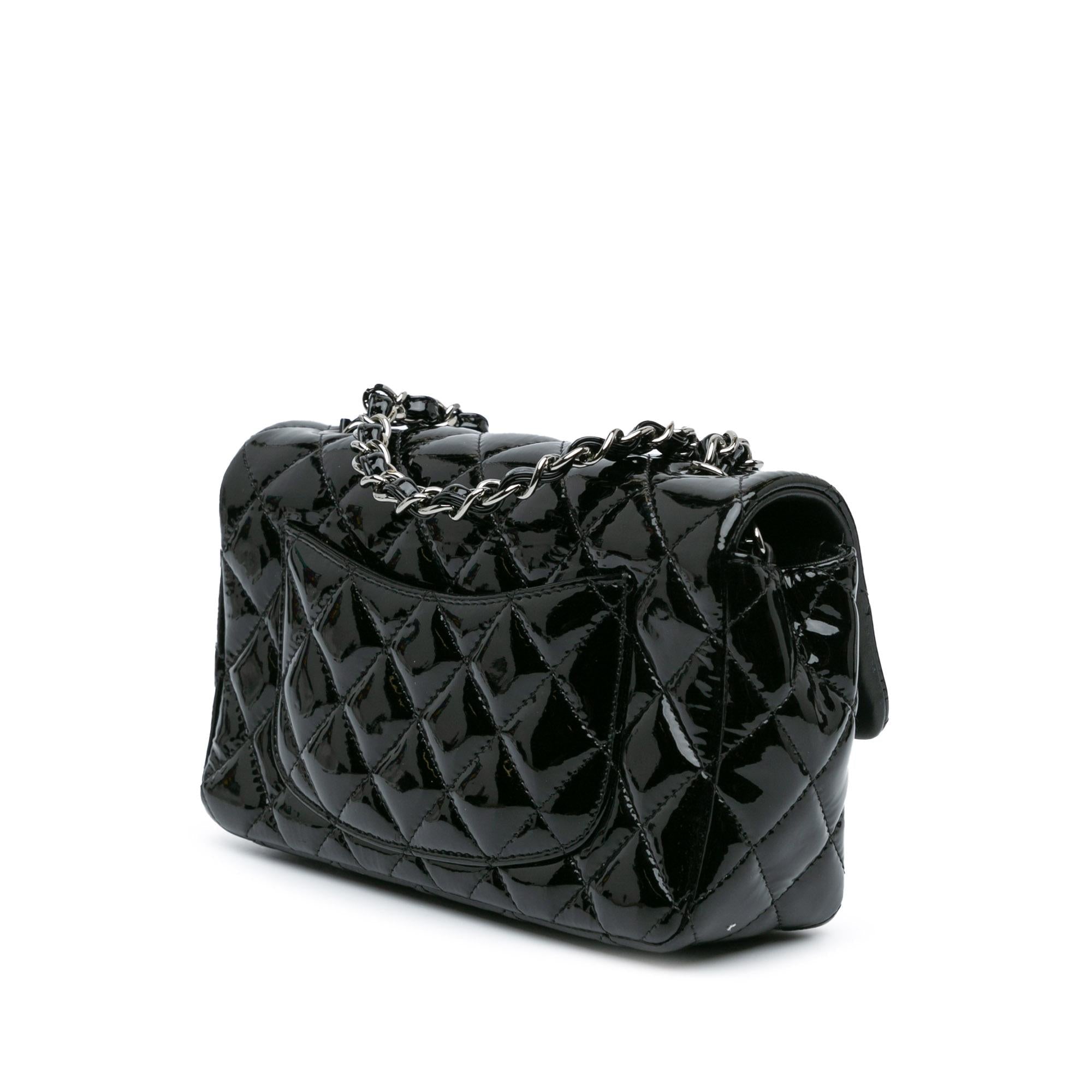 Chanel Mini Rectangular Classic Patent Single Flap