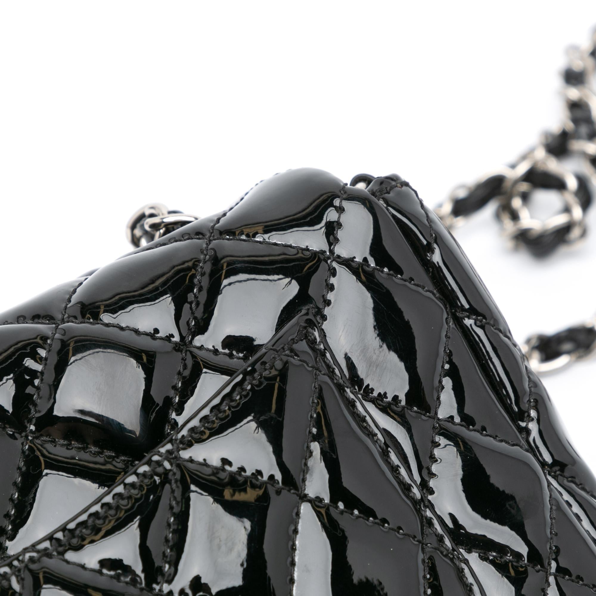 Chanel Mini Rectangular Classic Patent Single Flap