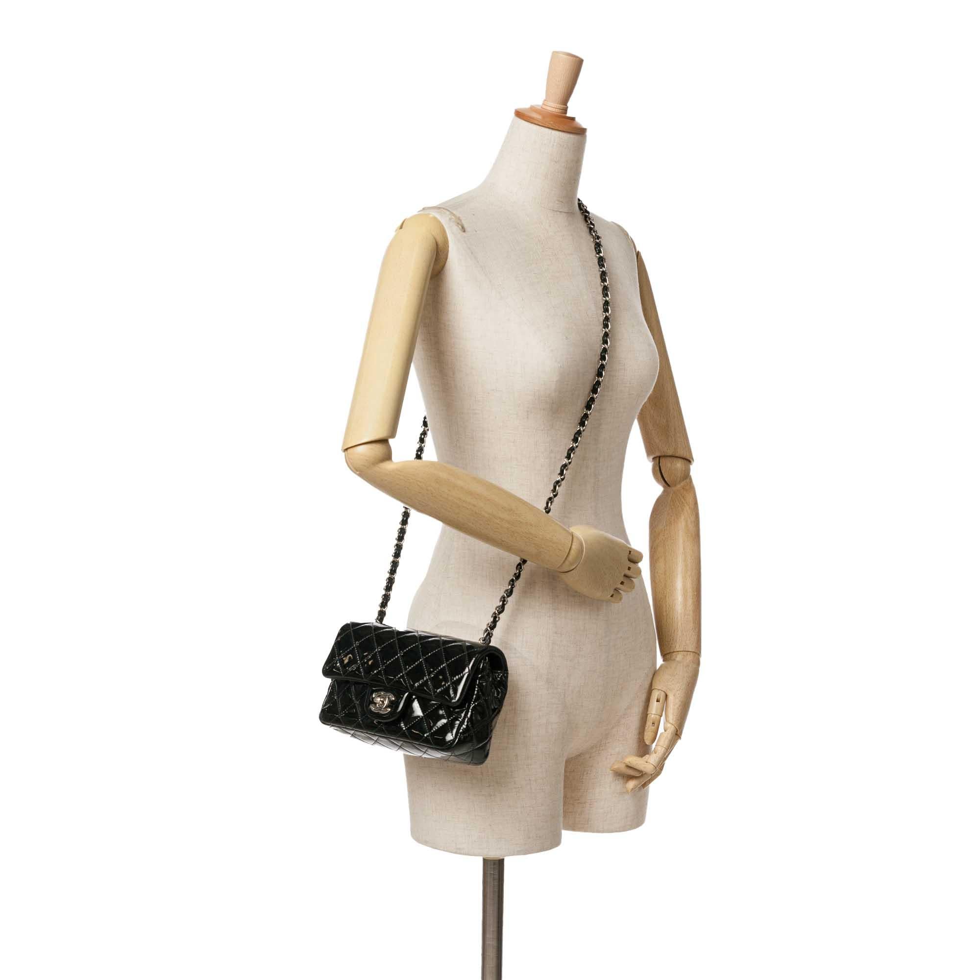 Chanel Mini Rectangular Classic Patent Single Flap