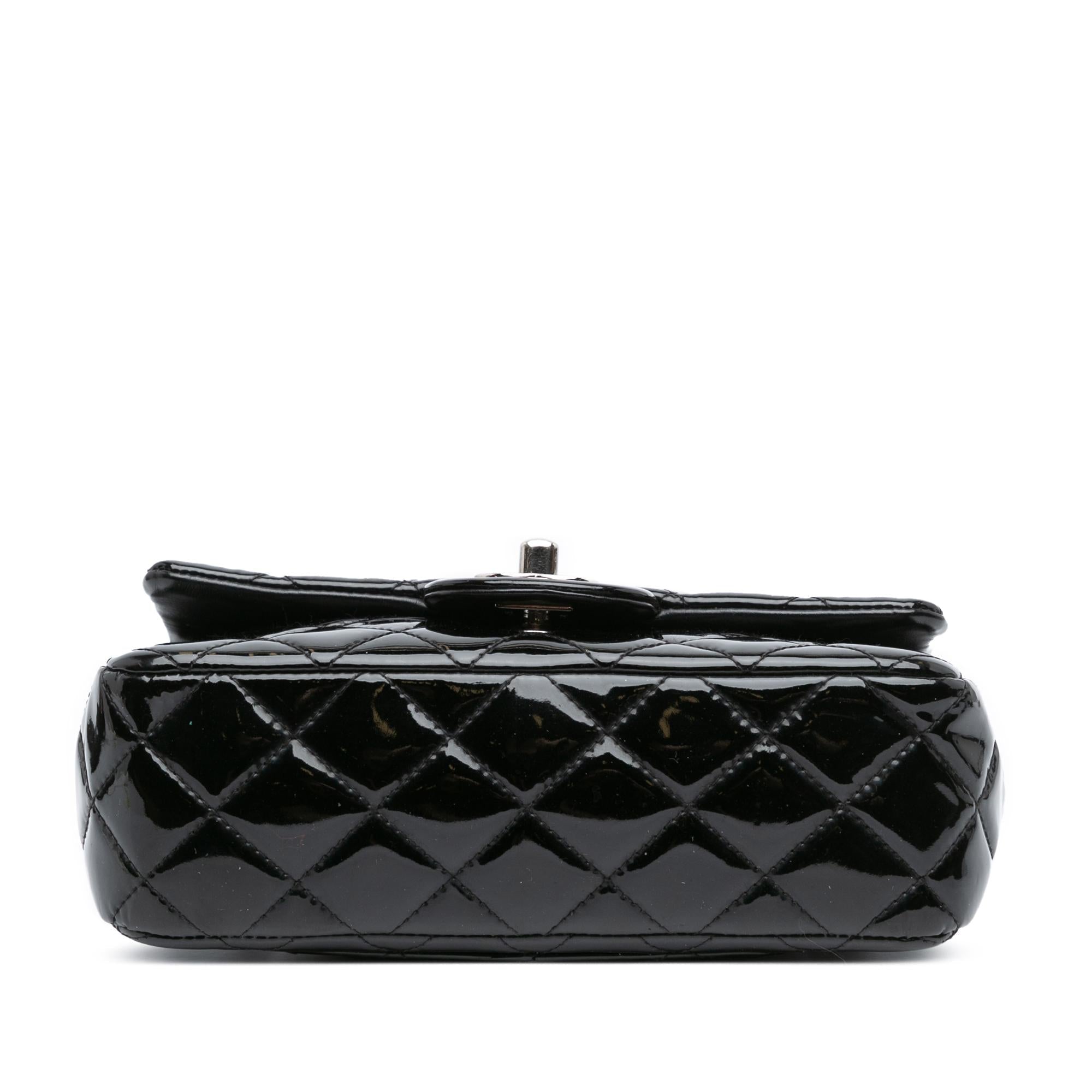 Chanel Mini Rectangular Classic Patent Single Flap