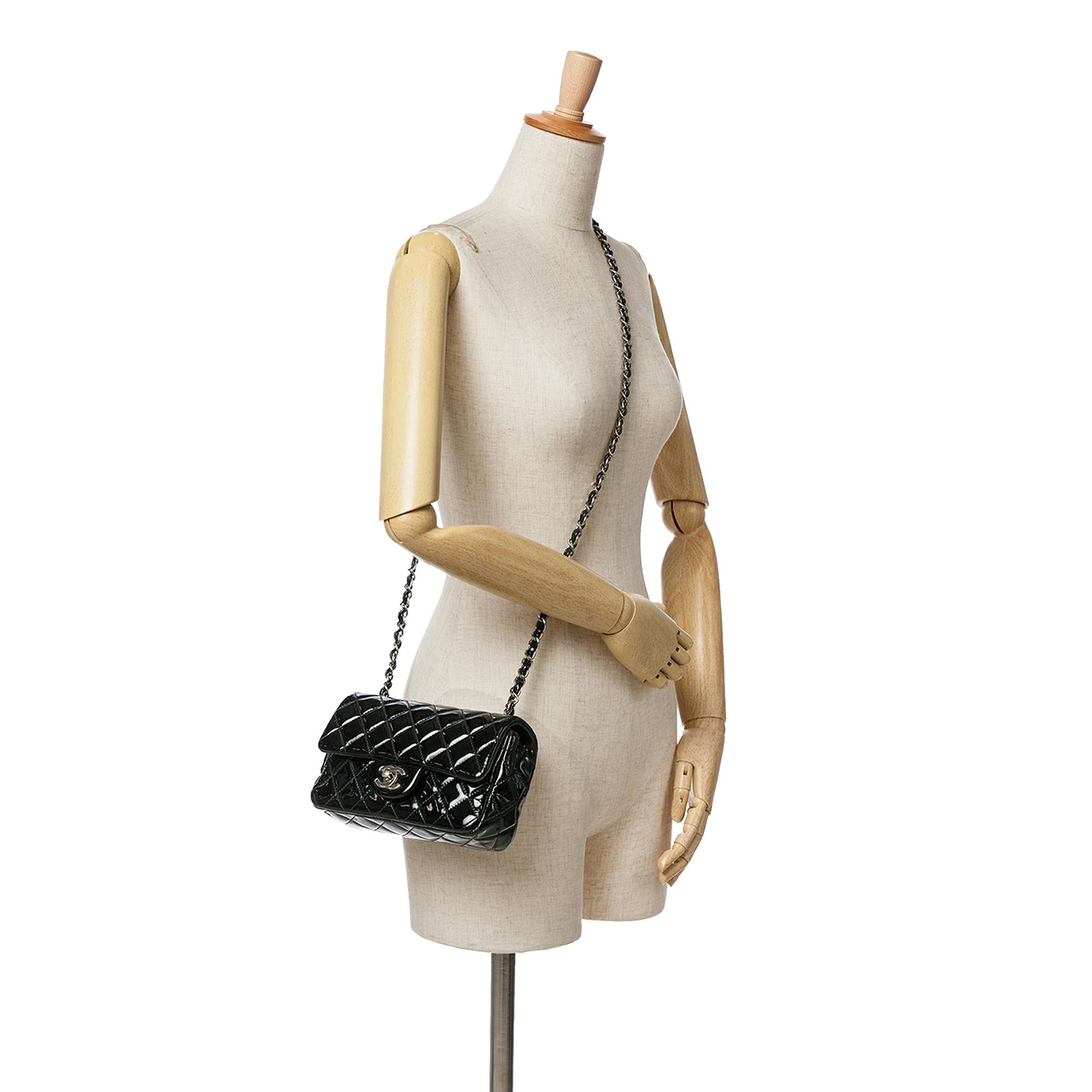 Chanel Mini Rectangular Classic Patent Single Flap