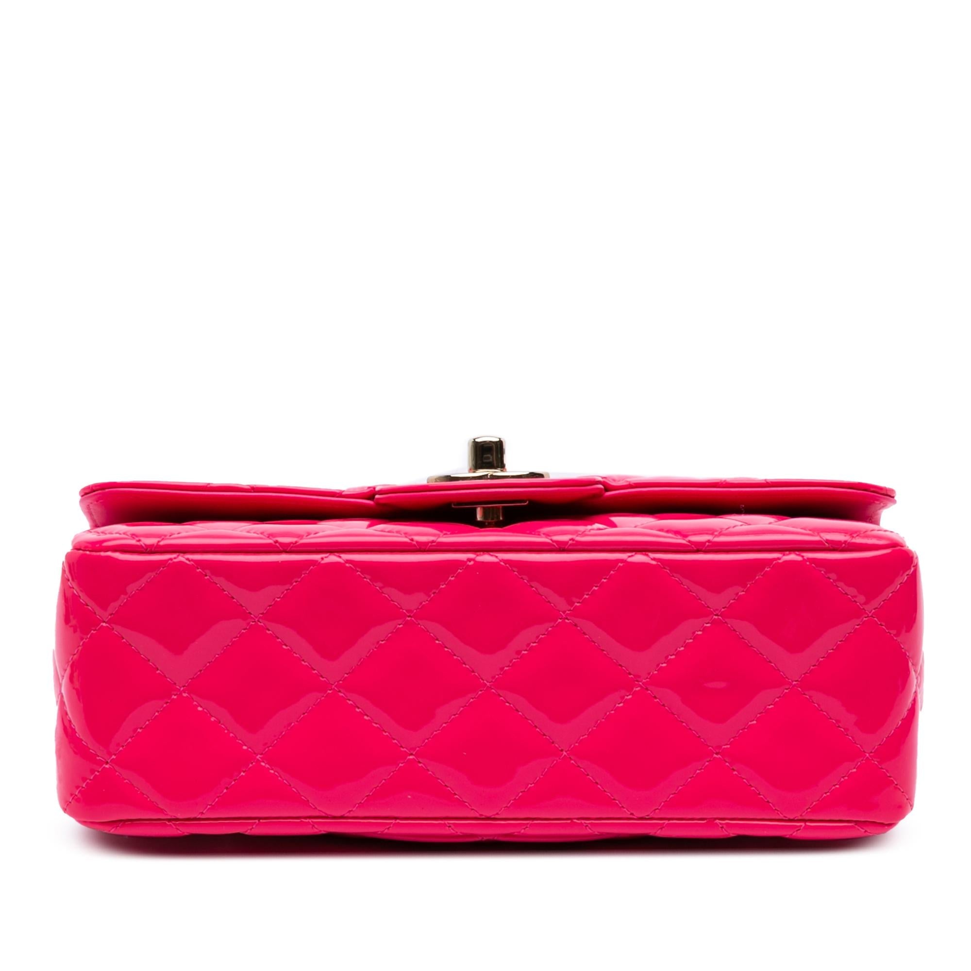 Chanel Mini Rectangular Classic Patent Single Flap