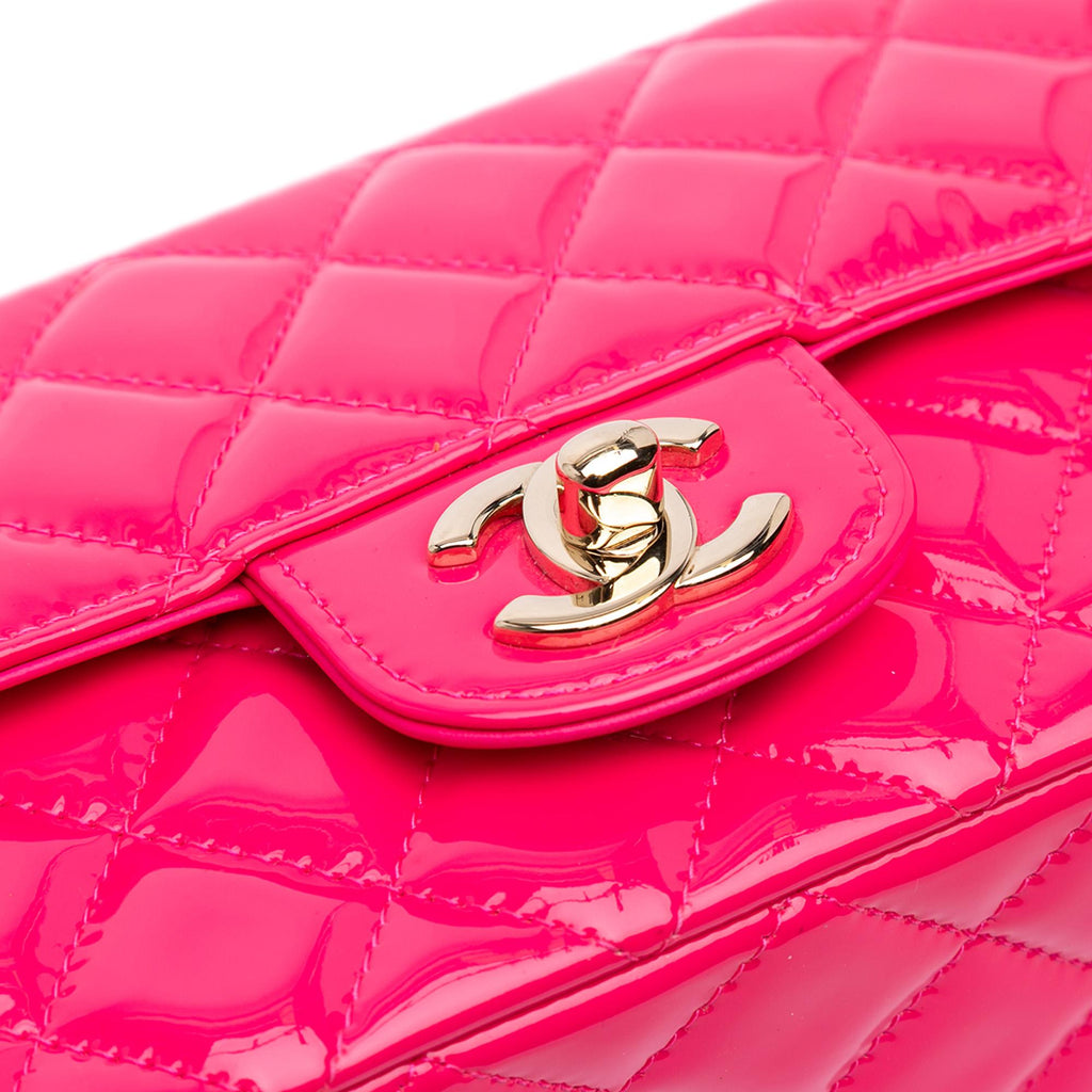 Chanel Mini Rectangular Classic Patent Single Flap