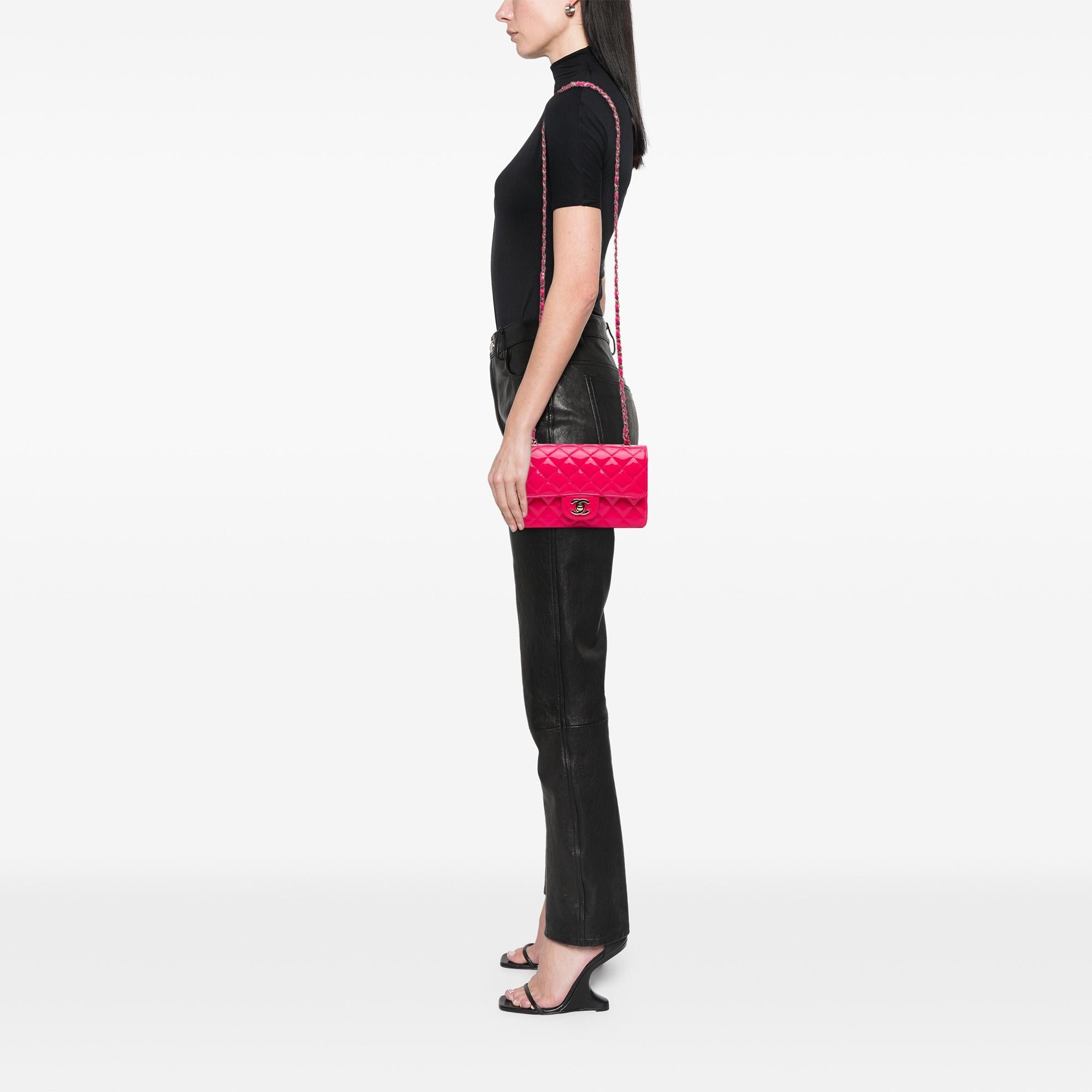 Chanel Mini Rectangular Classic Patent Single Flap
