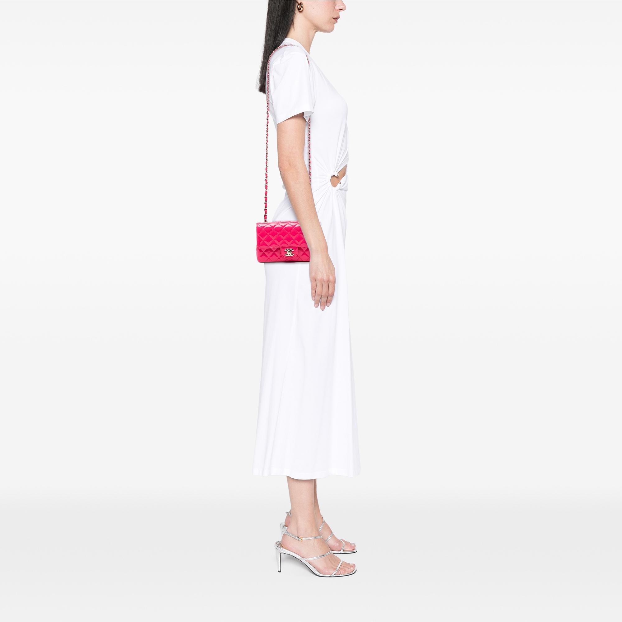 Chanel Mini Rectangular Classic Patent Single Flap