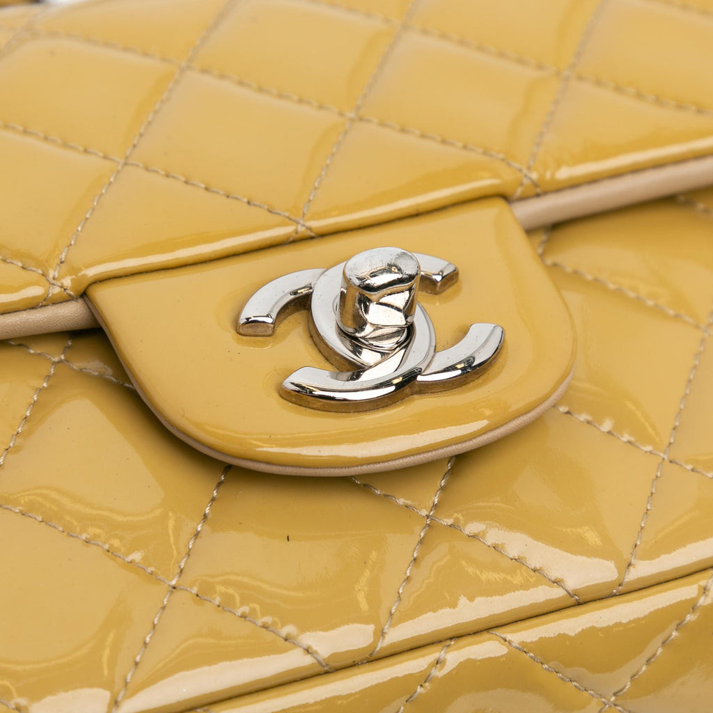 Chanel Mini Rectangular Classic Patent Single Flap