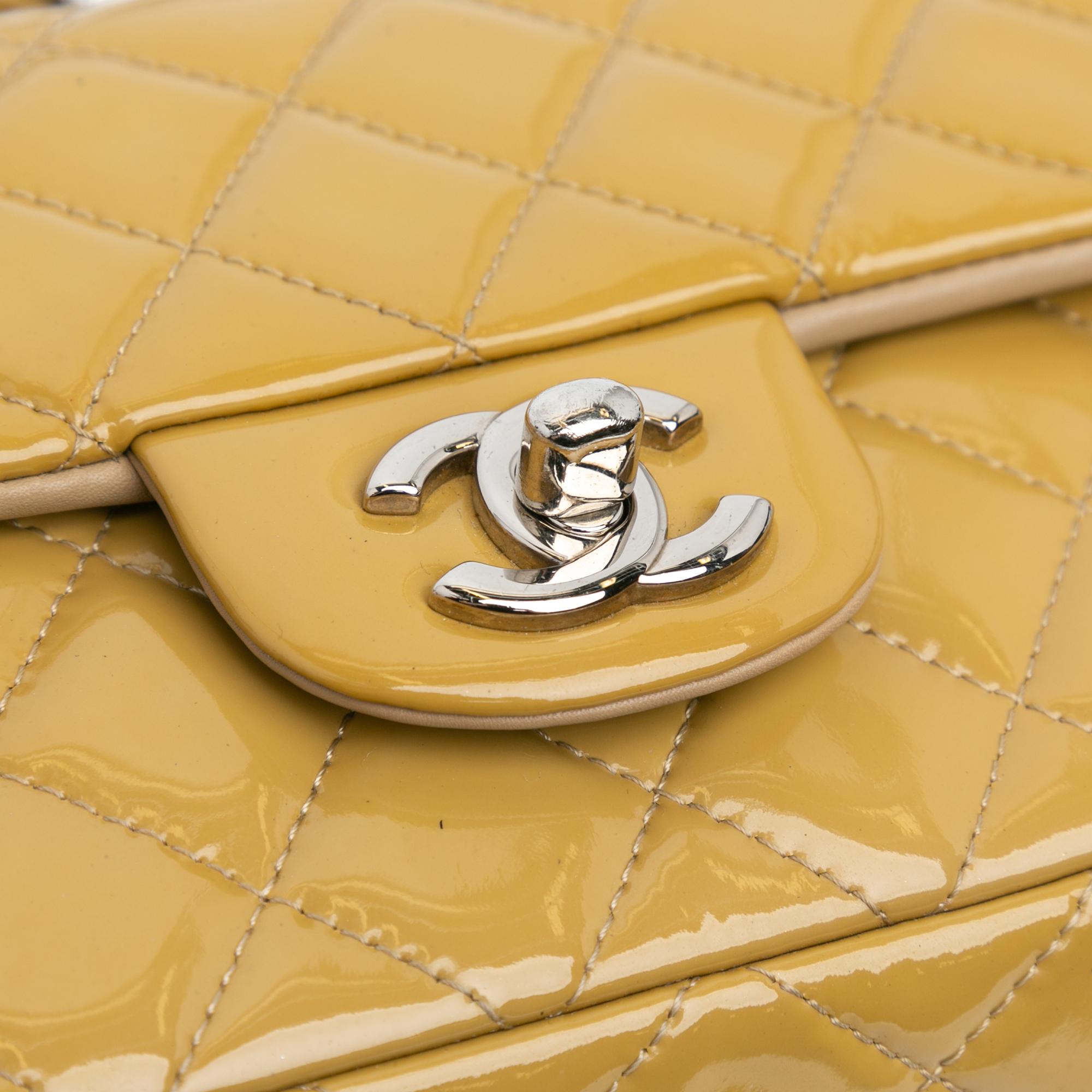 Chanel Mini Rectangular Classic Patent Single Flap