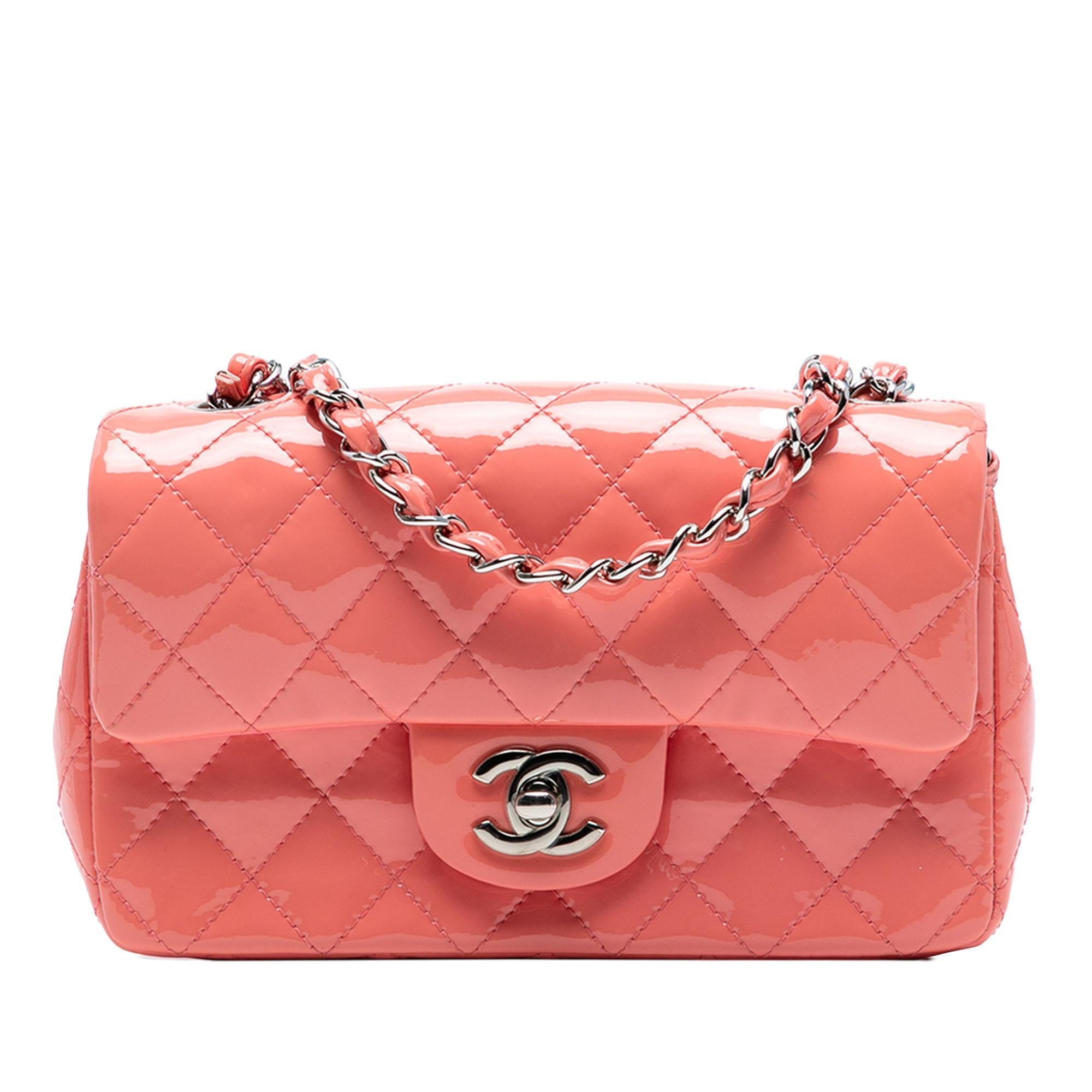 Chanel Mini Rectangular Classic Patent Single Flap