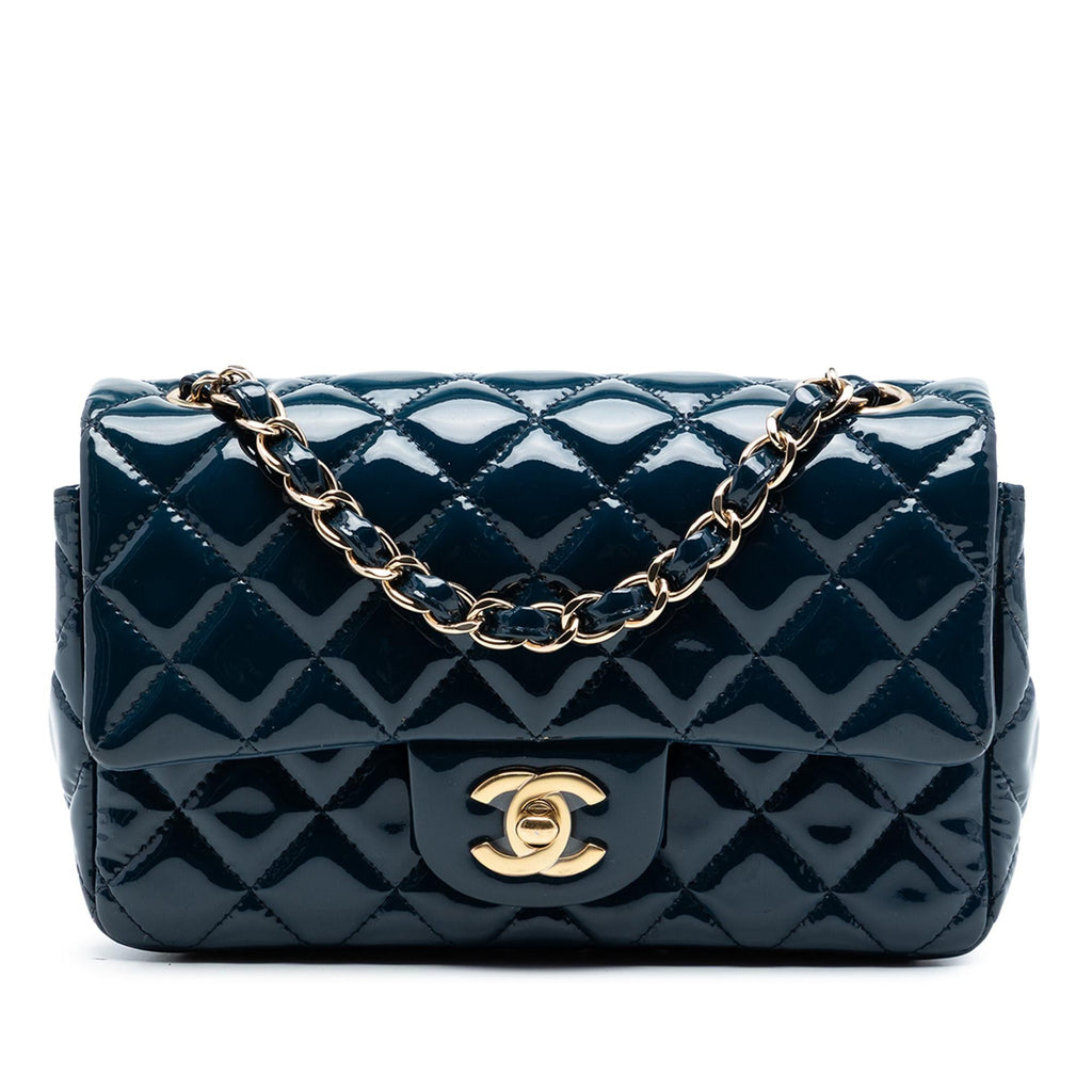 Chanel Mini Rectangular Classic Patent Single Flap