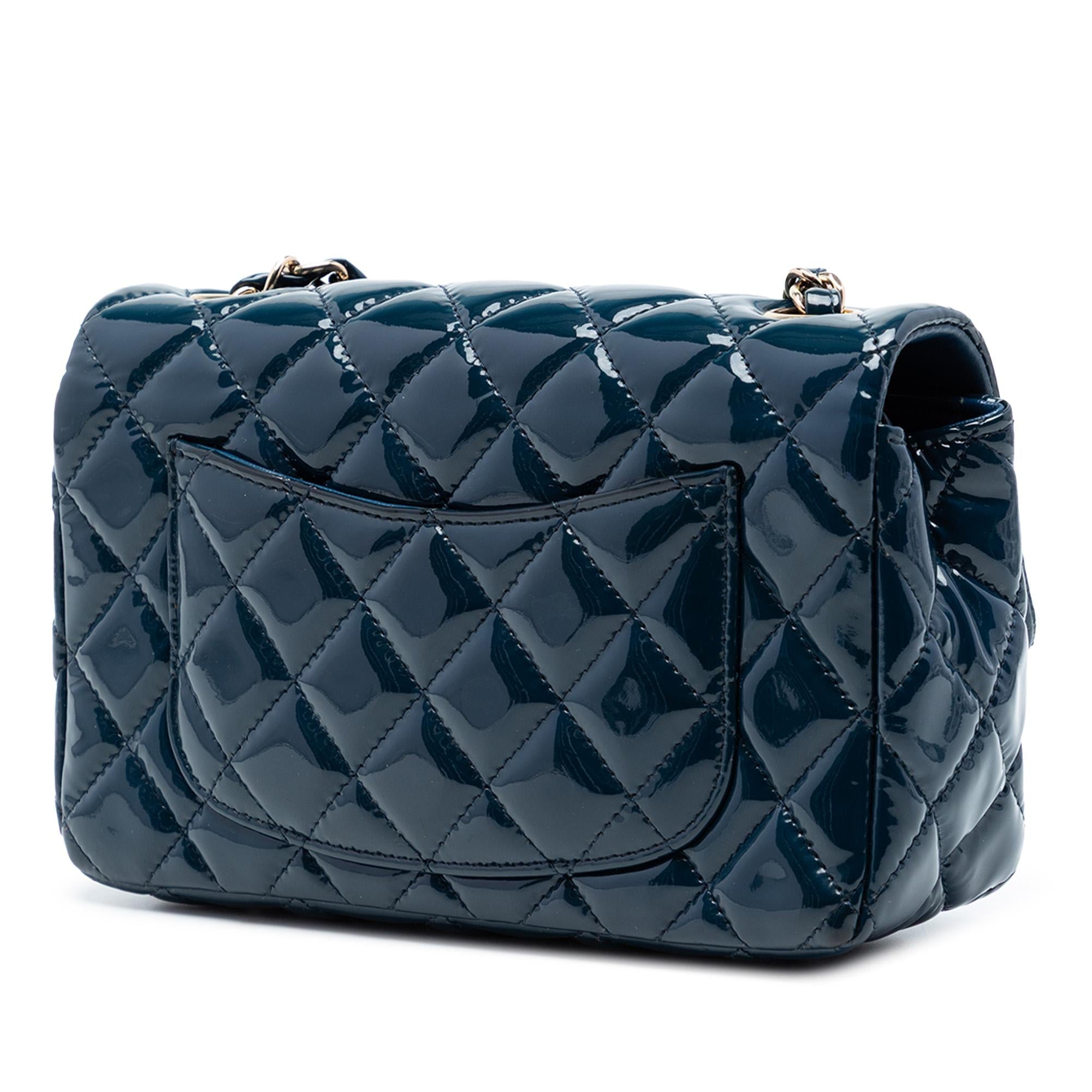 Chanel Mini Rectangular Classic Patent Single Flap