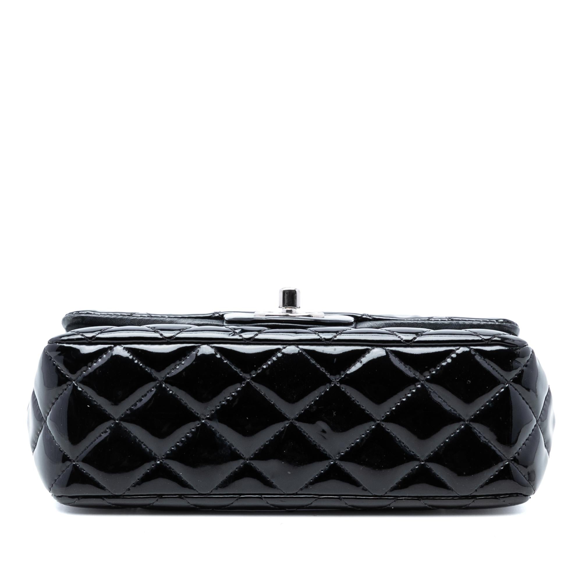 Chanel Mini Rectangular Classic Patent Single Flap