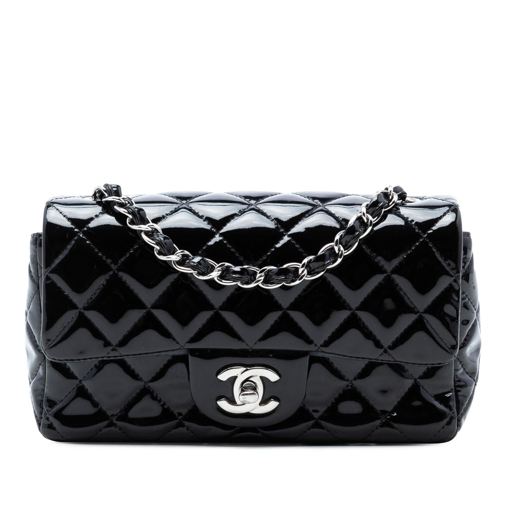 Chanel Mini Rectangular Classic Patent Single Flap