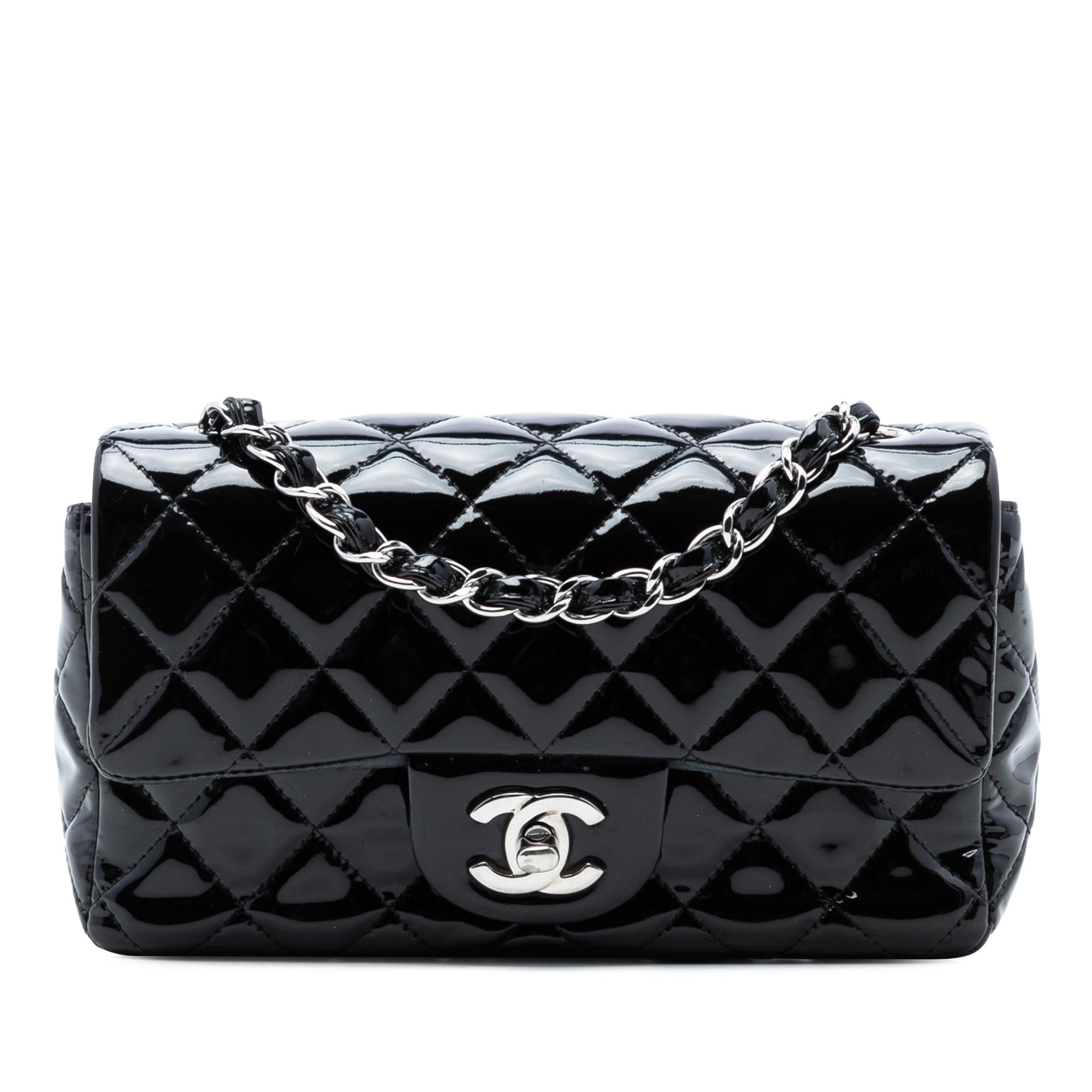 Chanel Mini Rectangular Classic Patent Single Flap