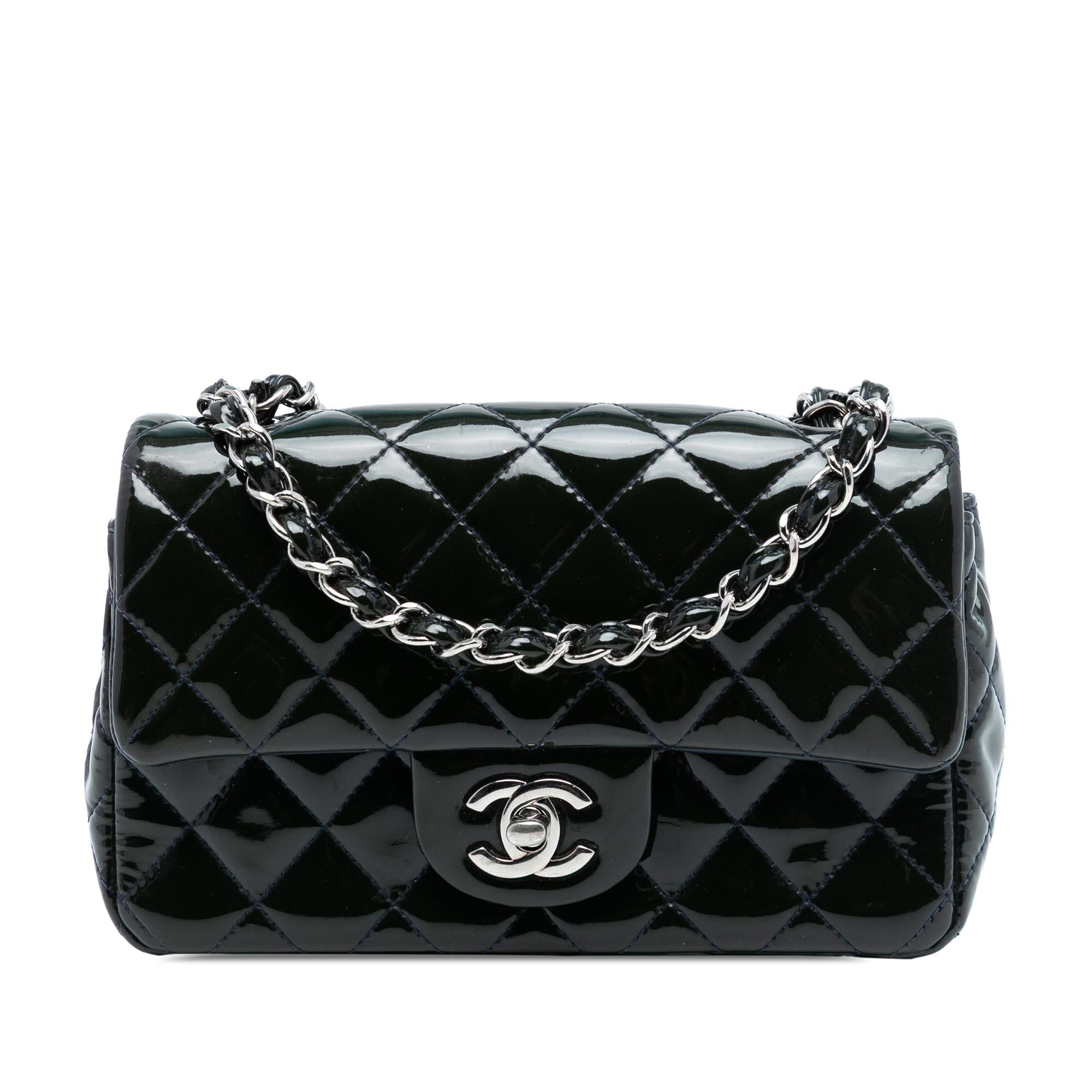 Chanel Mini Rectangular Classic Patent Single Flap