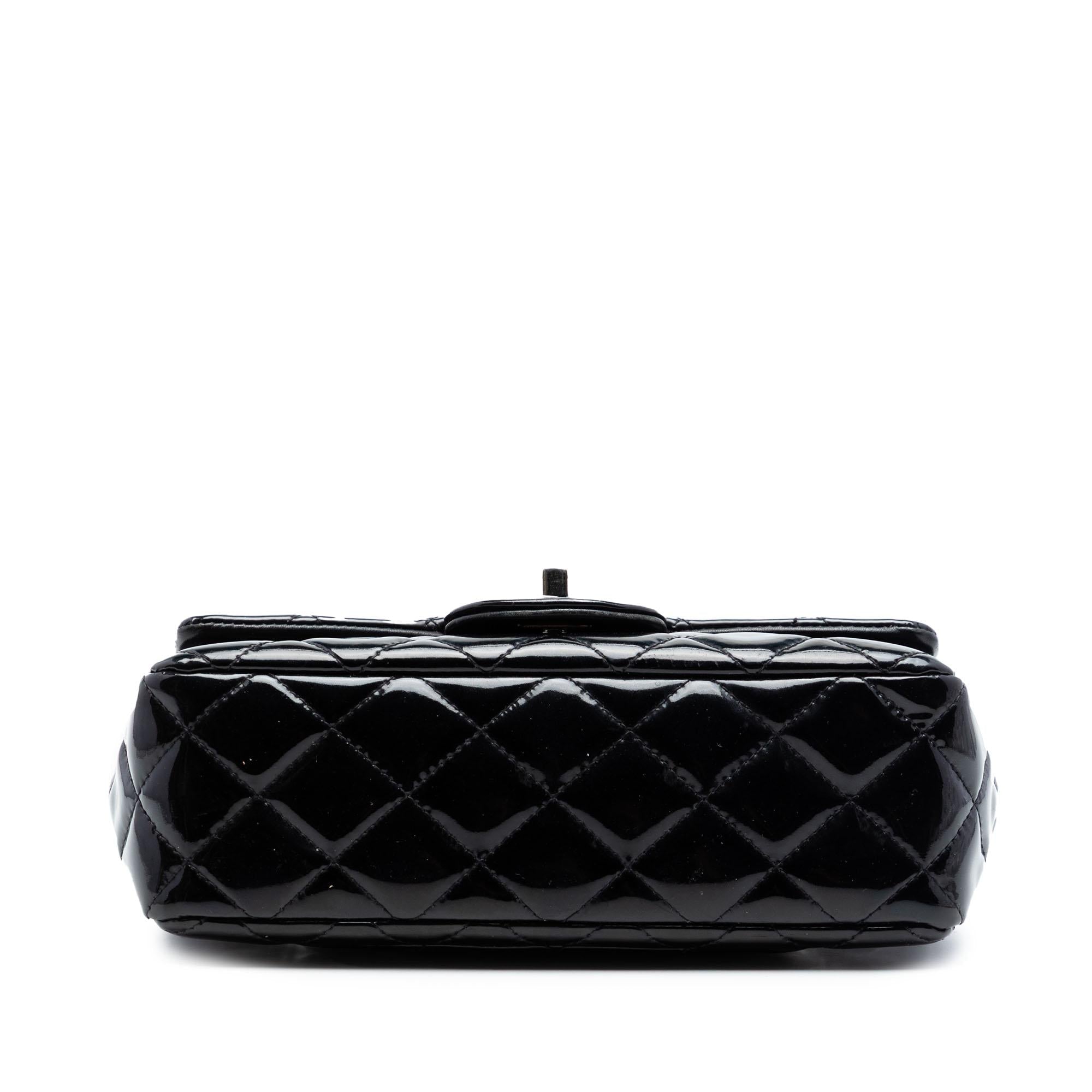 Chanel Mini Rectangular Classic Patent Single Flap