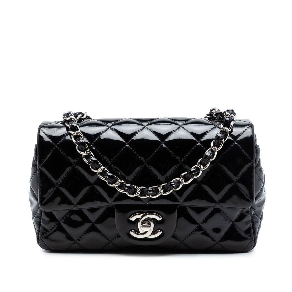Chanel Mini Rectangular Classic Patent Single Flap