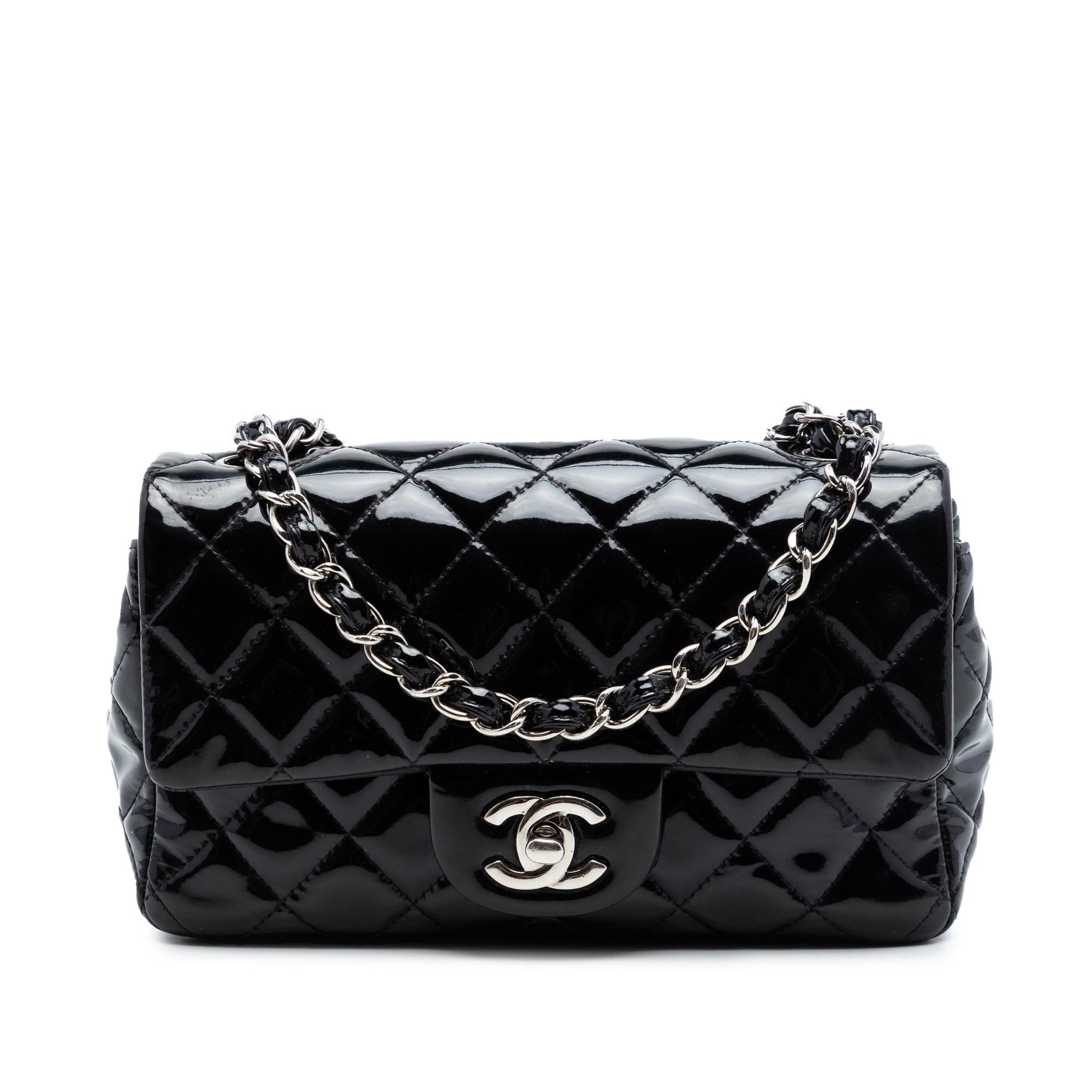 Chanel Mini Rectangular Classic Patent Single Flap