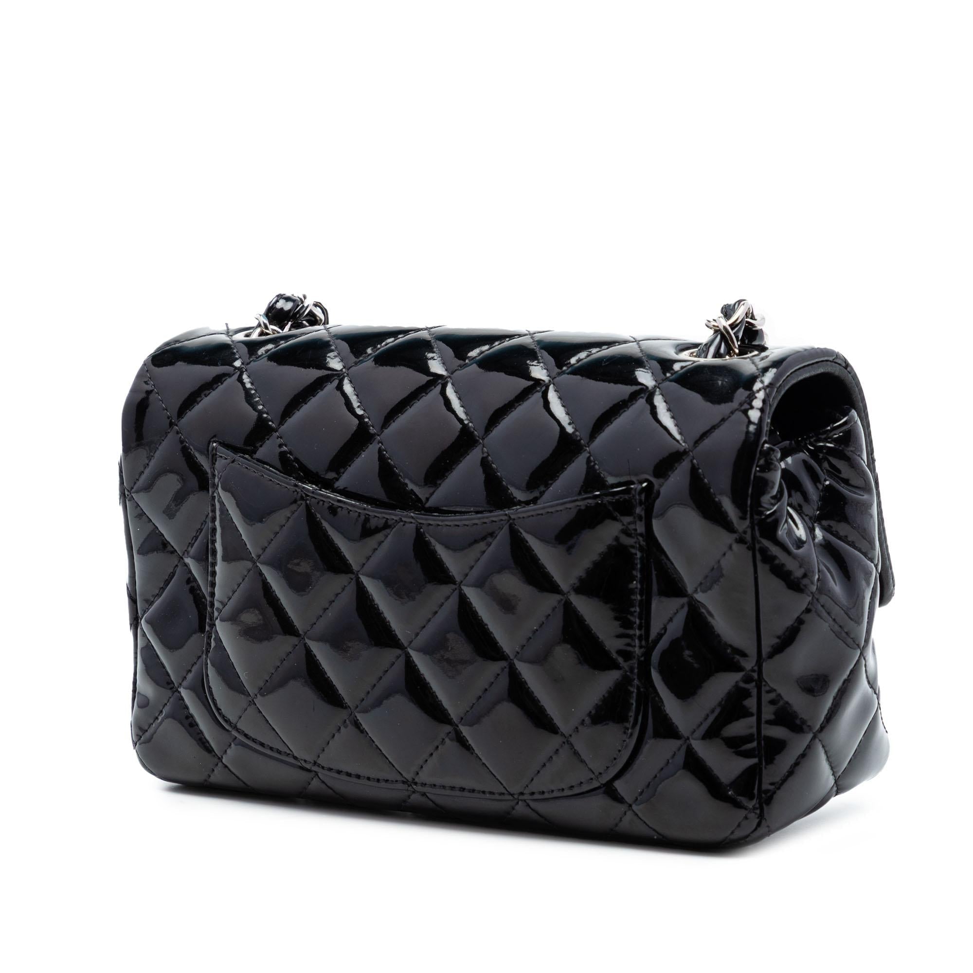 Chanel Mini Rectangular Classic Patent Single Flap