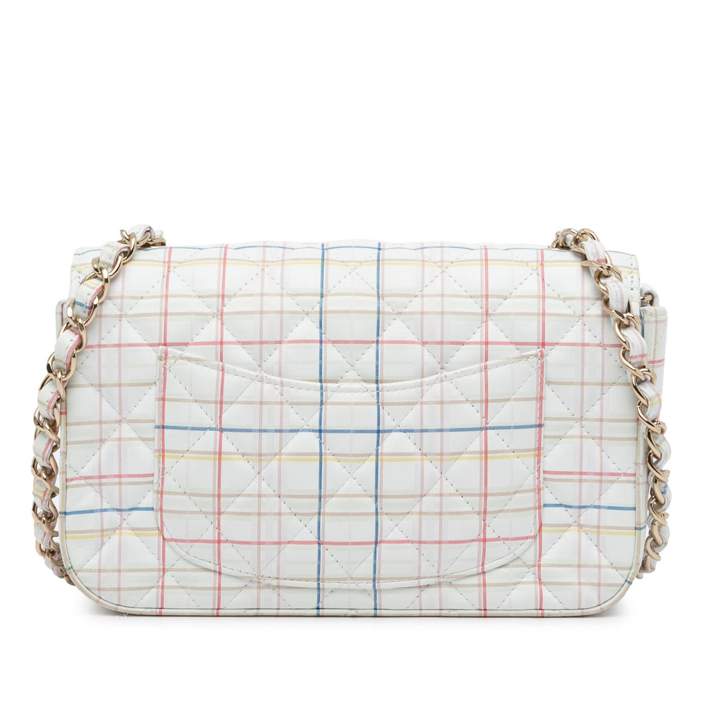 Chanel Mini Rectangular Classic Printed Calfskin Single Flap (SHG-7Swy1g)