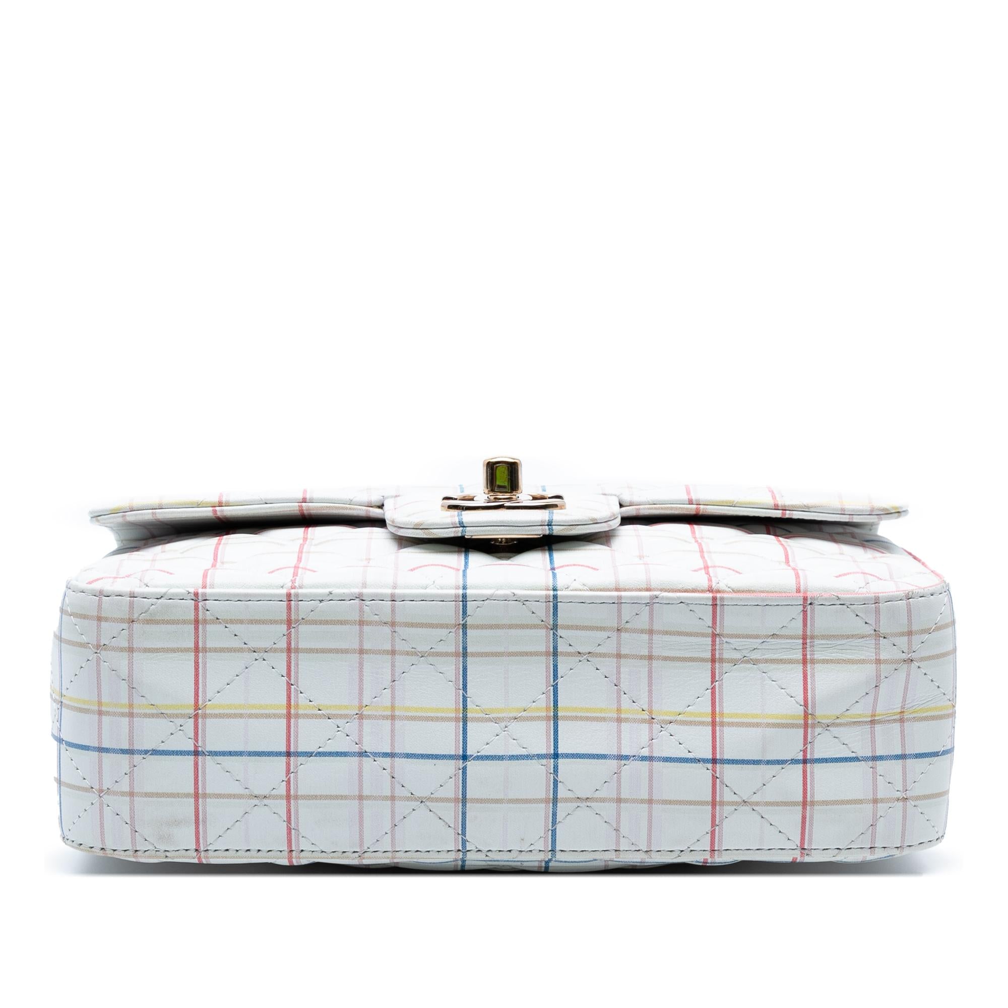 Chanel Mini Rectangular Classic Printed Calfskin Single Flap
