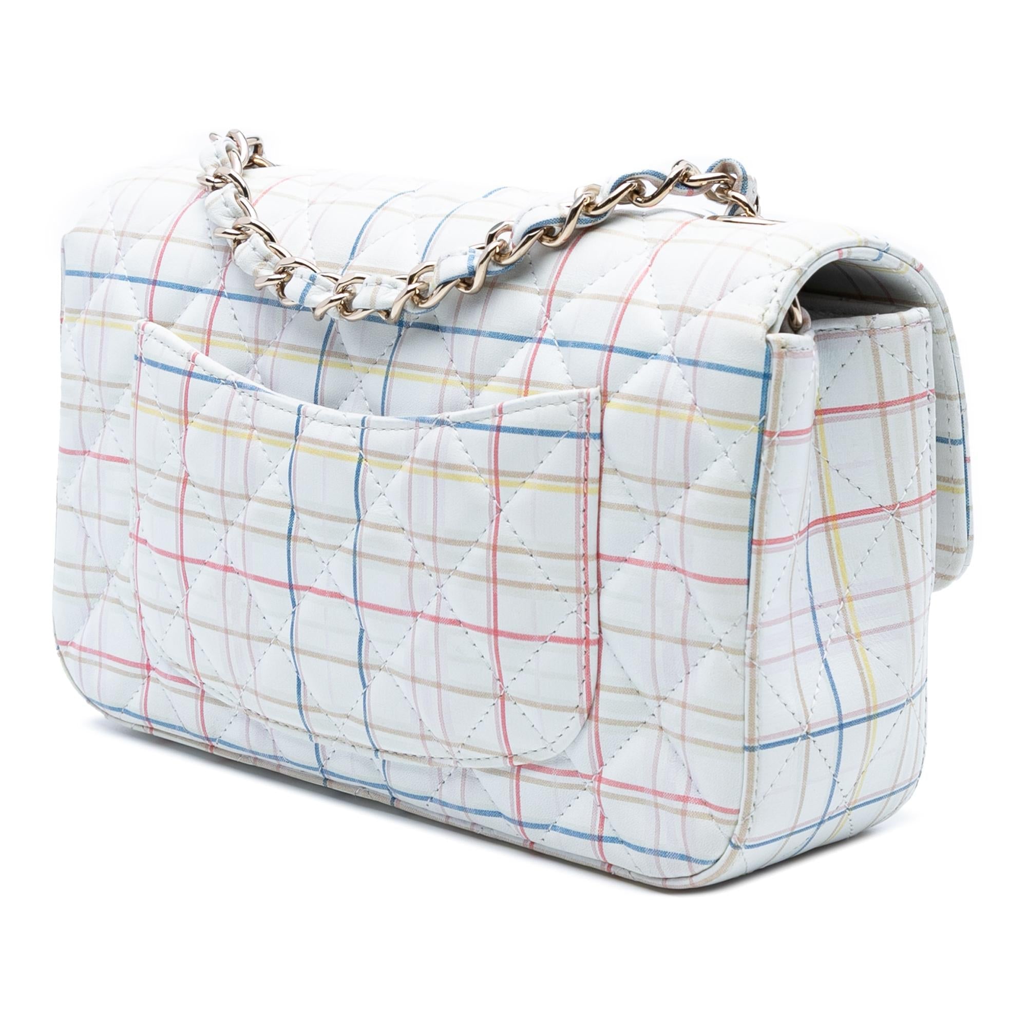 Chanel Mini Rectangular Classic Printed Calfskin Single Flap
