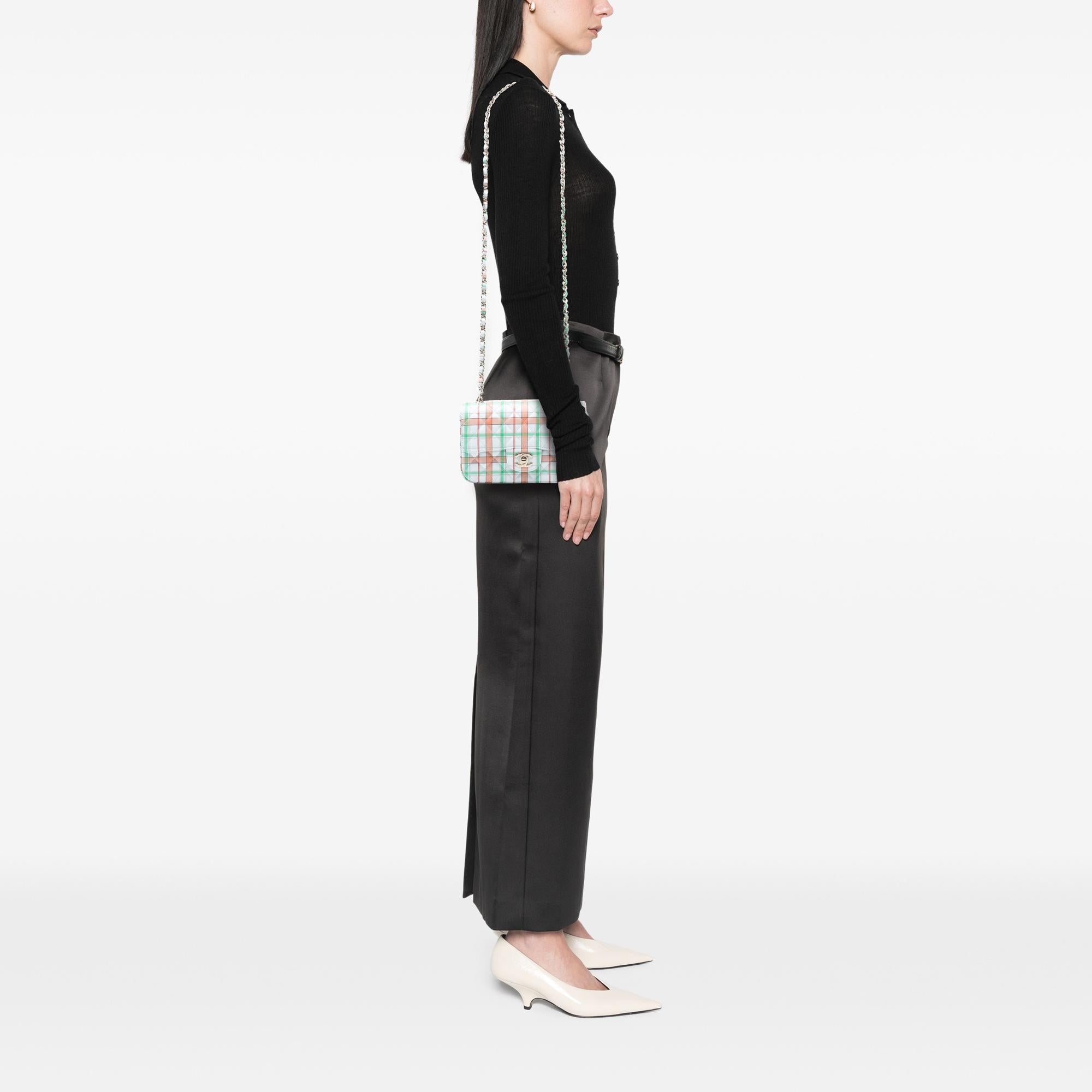 Chanel Mini Rectangular Classic Printed Calfskin Single Flap