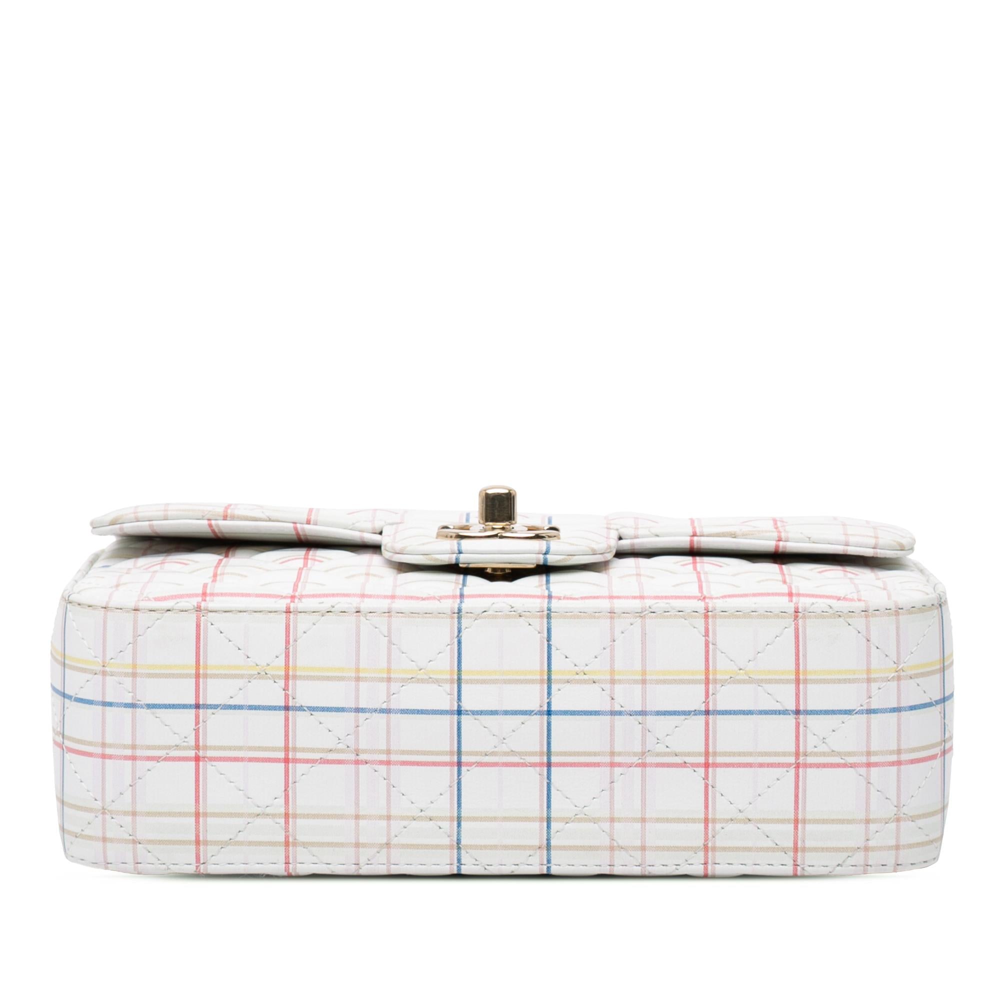 Chanel Mini Rectangular Classic Printed Calfskin Single Flap