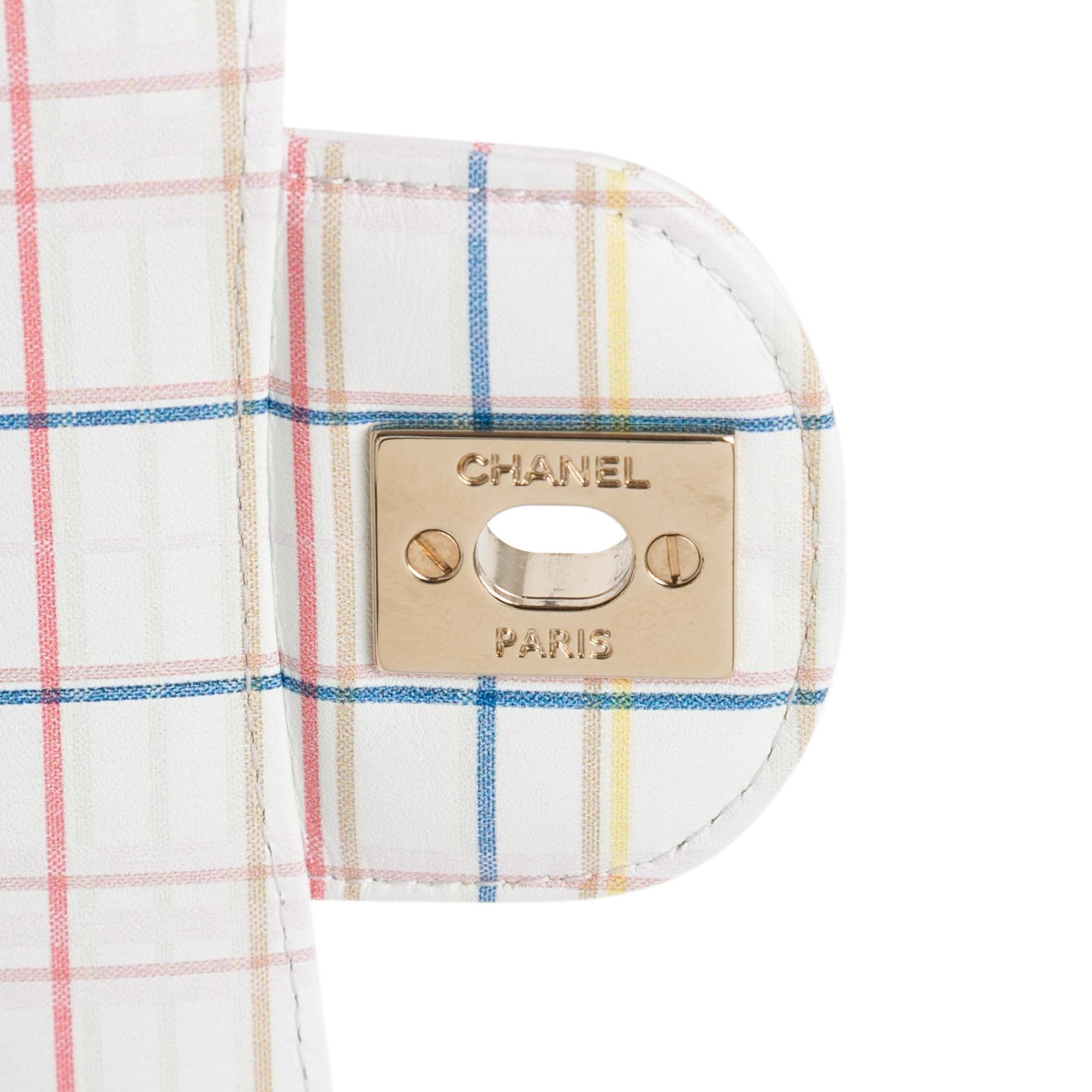 Chanel Mini Rectangular Classic Printed Calfskin Single Flap