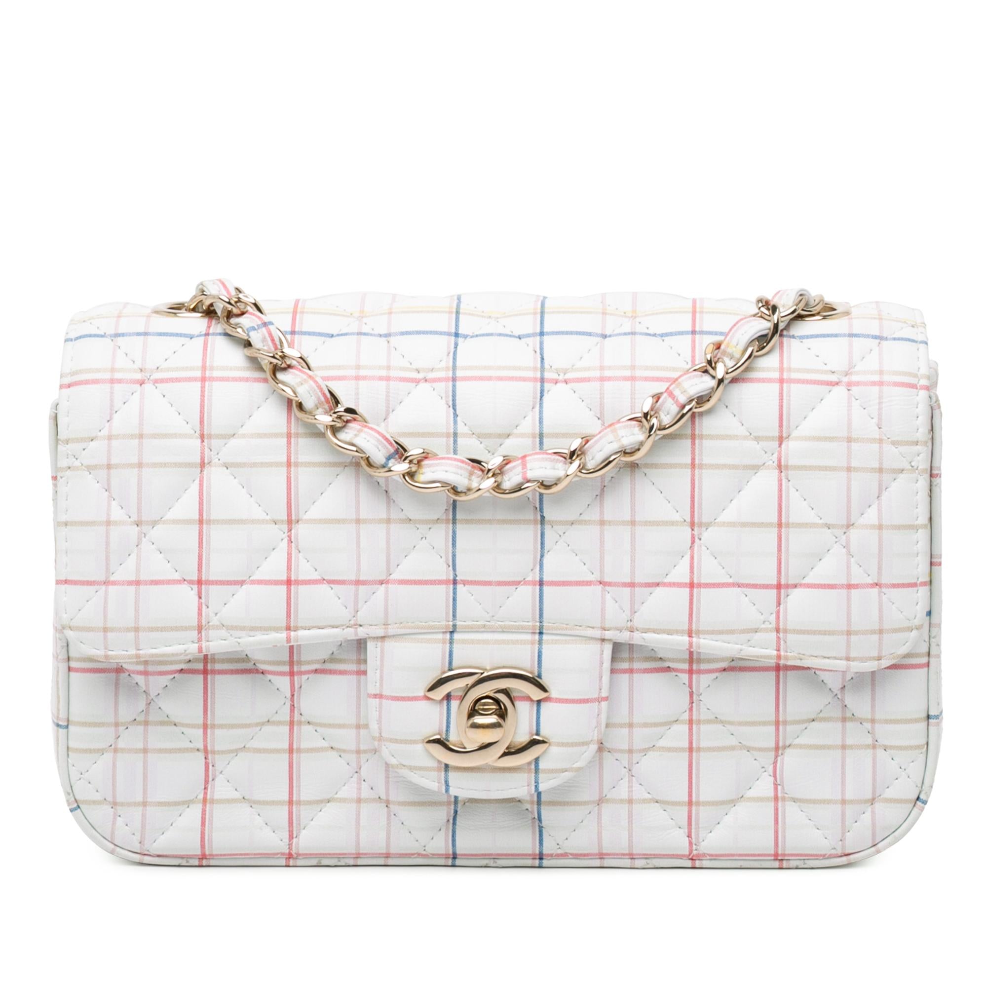 Chanel Mini Rectangular Classic Printed Calfskin Single Flap