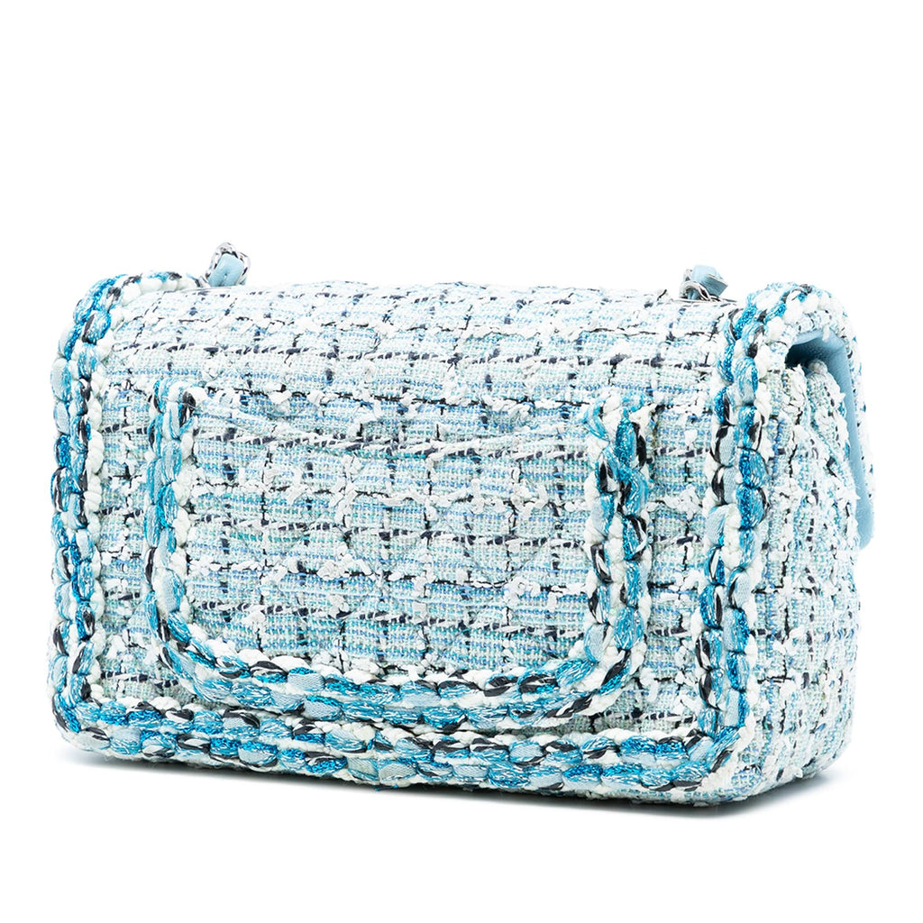 Chanel Mini Rectangular Classic Tweed Braided Single Flap