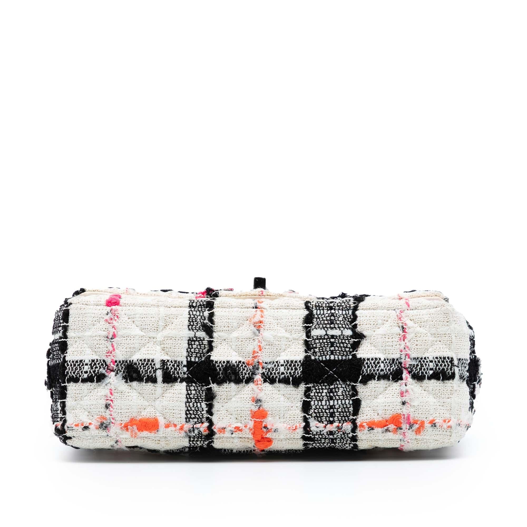 Chanel Mini Rectangular Classic Tweed Check Single Flap