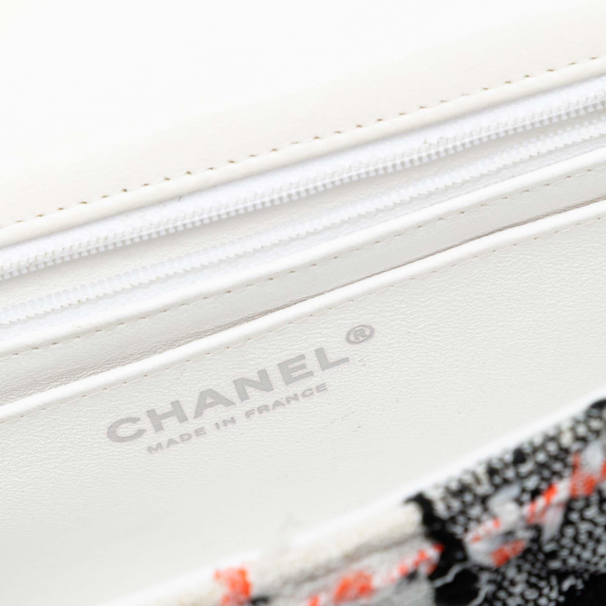 Chanel Mini Rectangular Classic Tweed Check Single Flap