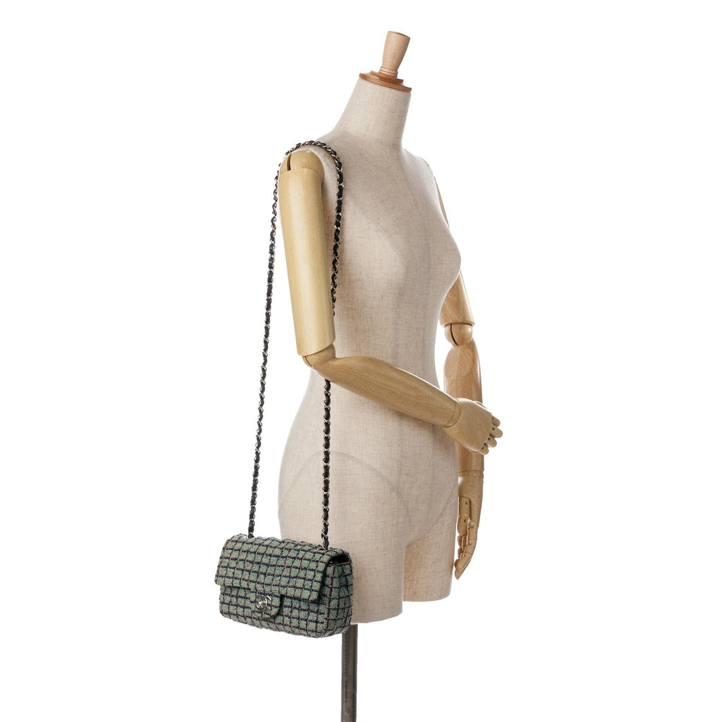 Chanel Mini Rectangular Classic Tweed Flap