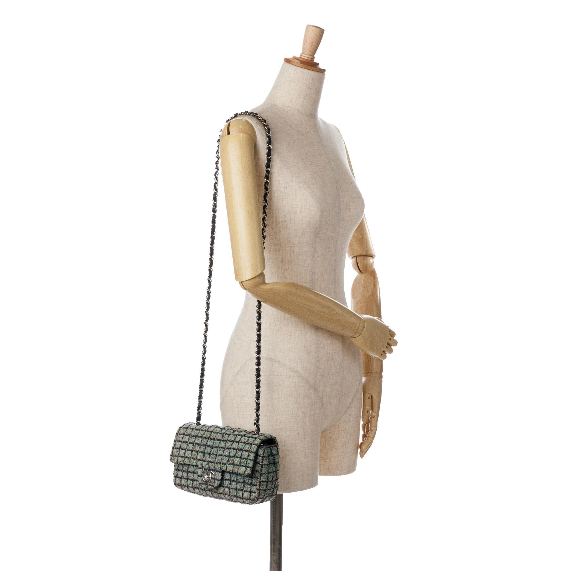 Chanel Mini Rectangular Classic Tweed Flap