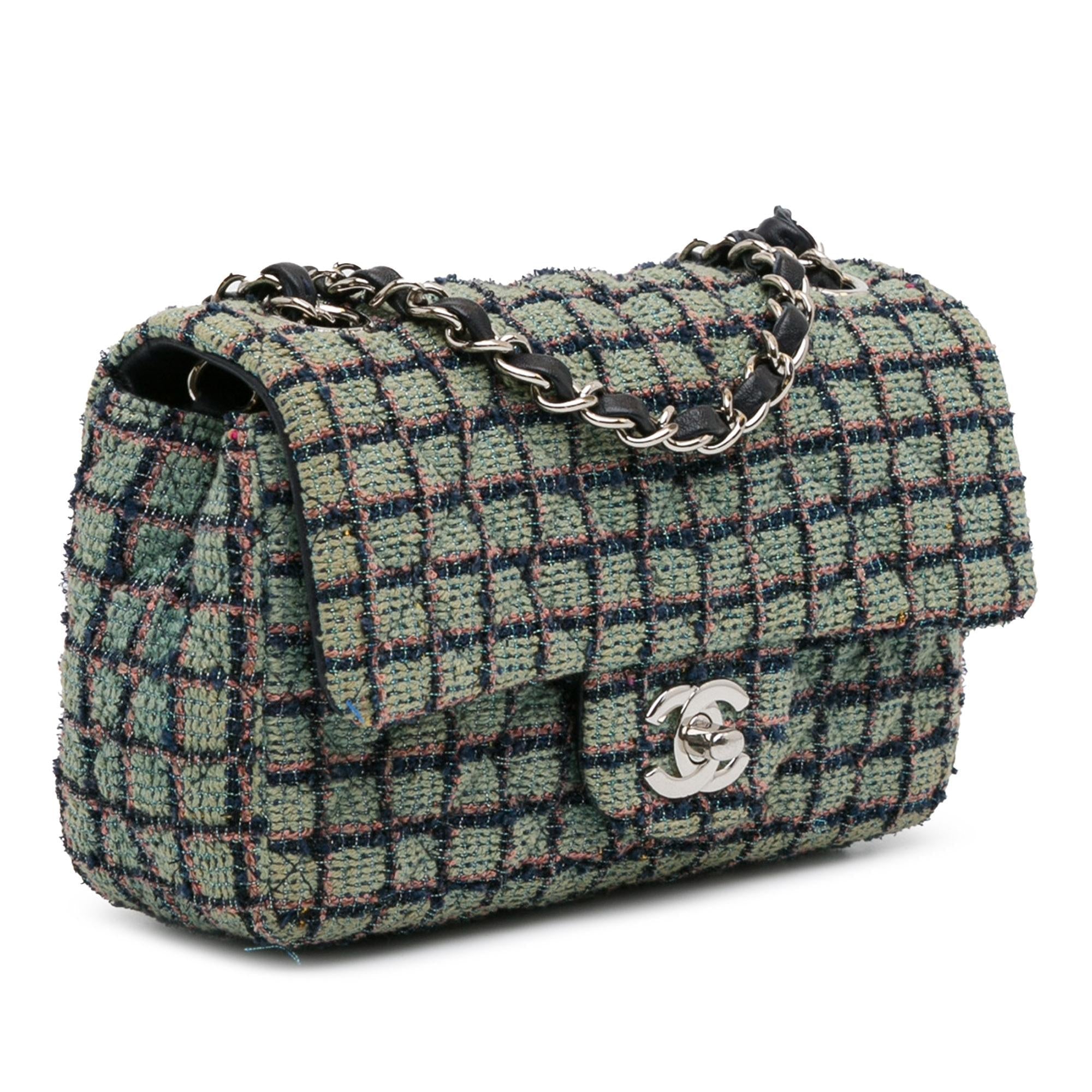 Chanel Mini Rectangular Classic Tweed Flap