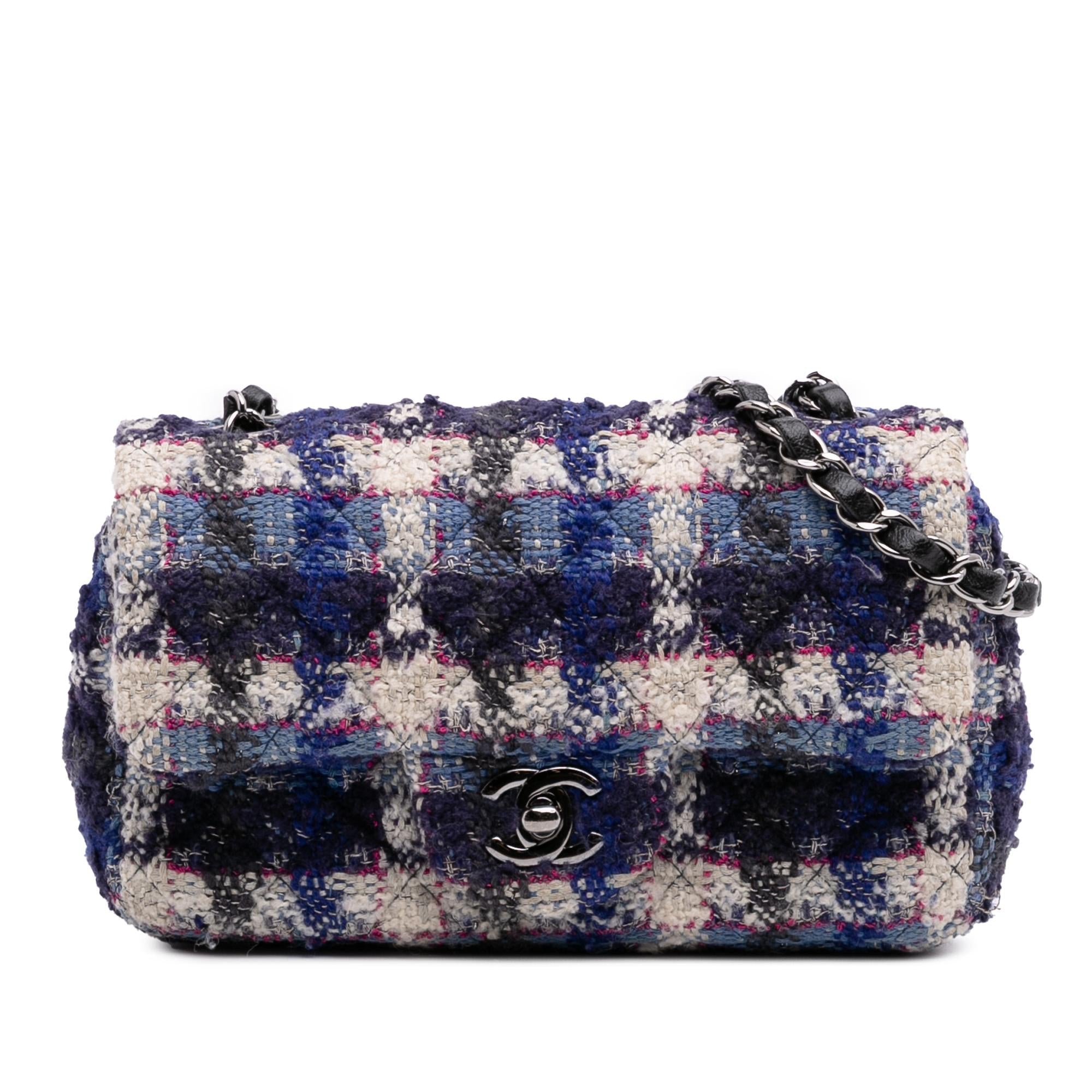 Chanel Mini Rectangular Classic Tweed Single Flap