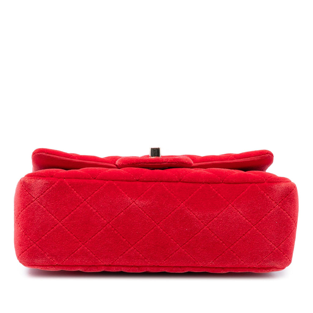 Chanel Mini Rectangular Classic Velvet Single Flap