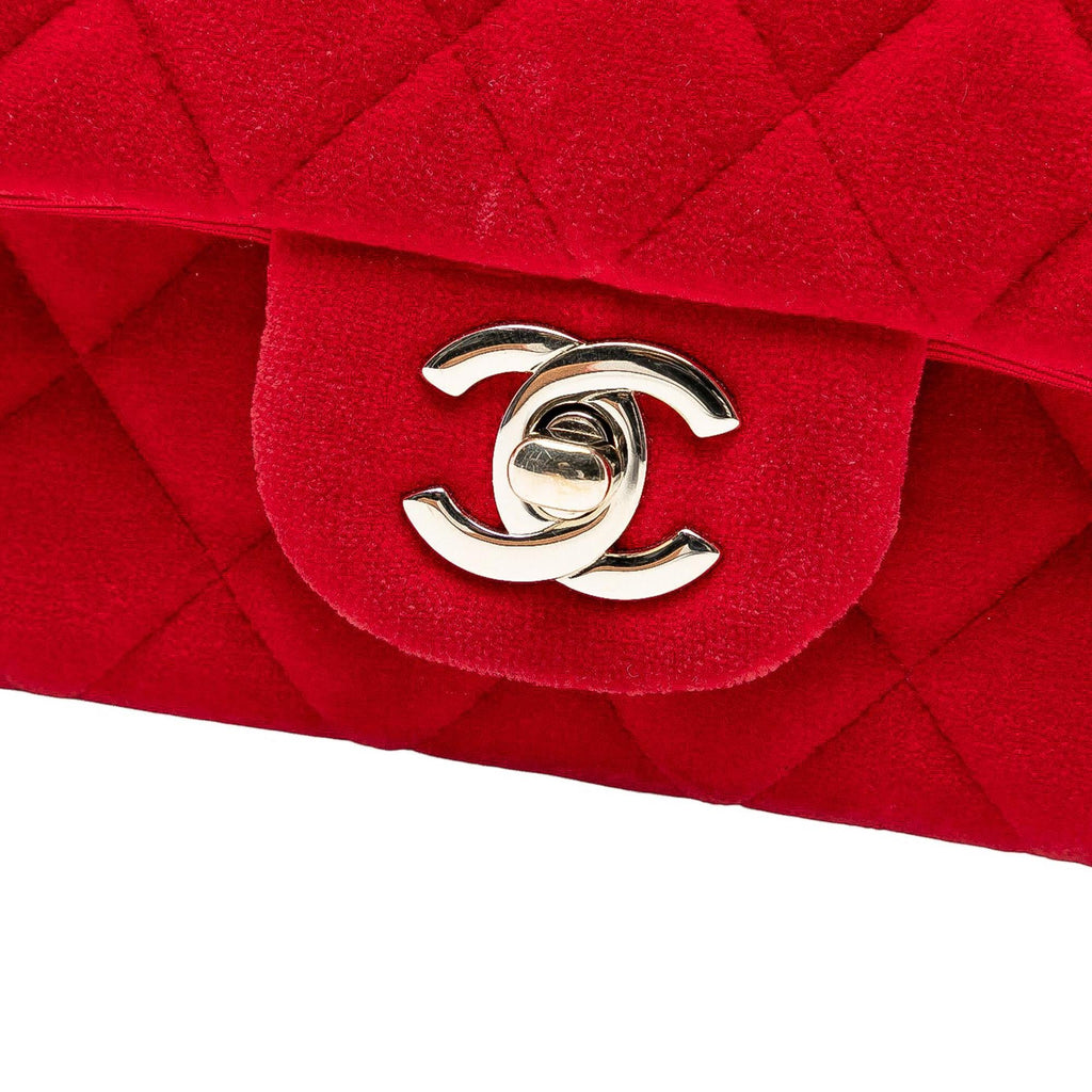 Chanel Mini Rectangular Classic Velvet Single Flap
