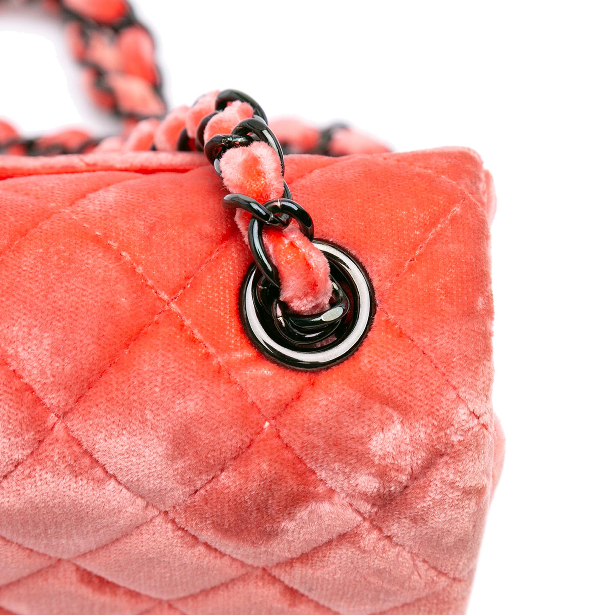 Chanel Mini Rectangular Classic Velvet Single Flap