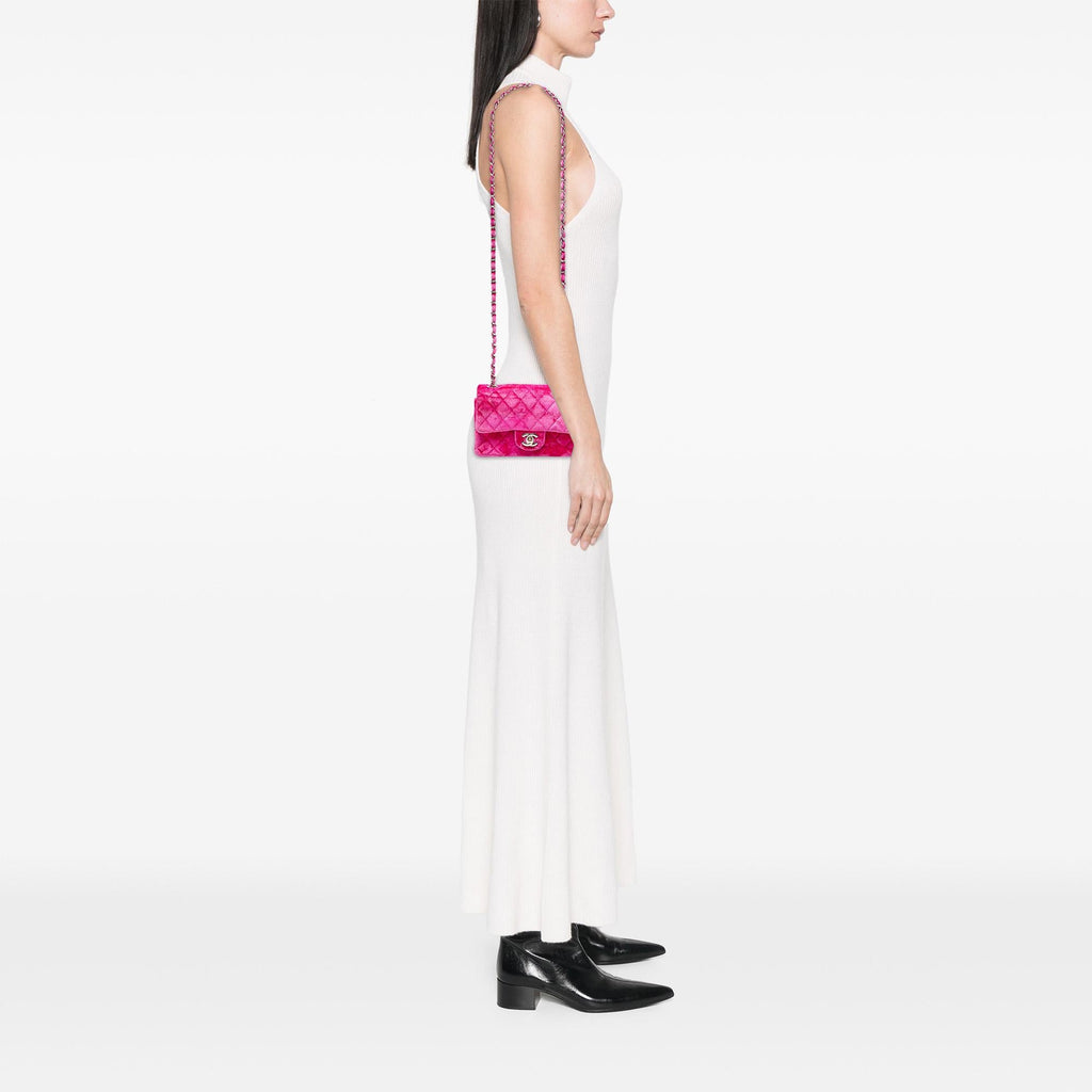 Chanel Mini Rectangular Classic Velvet Single Flap