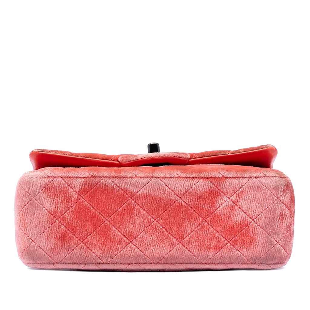 Chanel Mini Rectangular Classic Velvet Single Flap