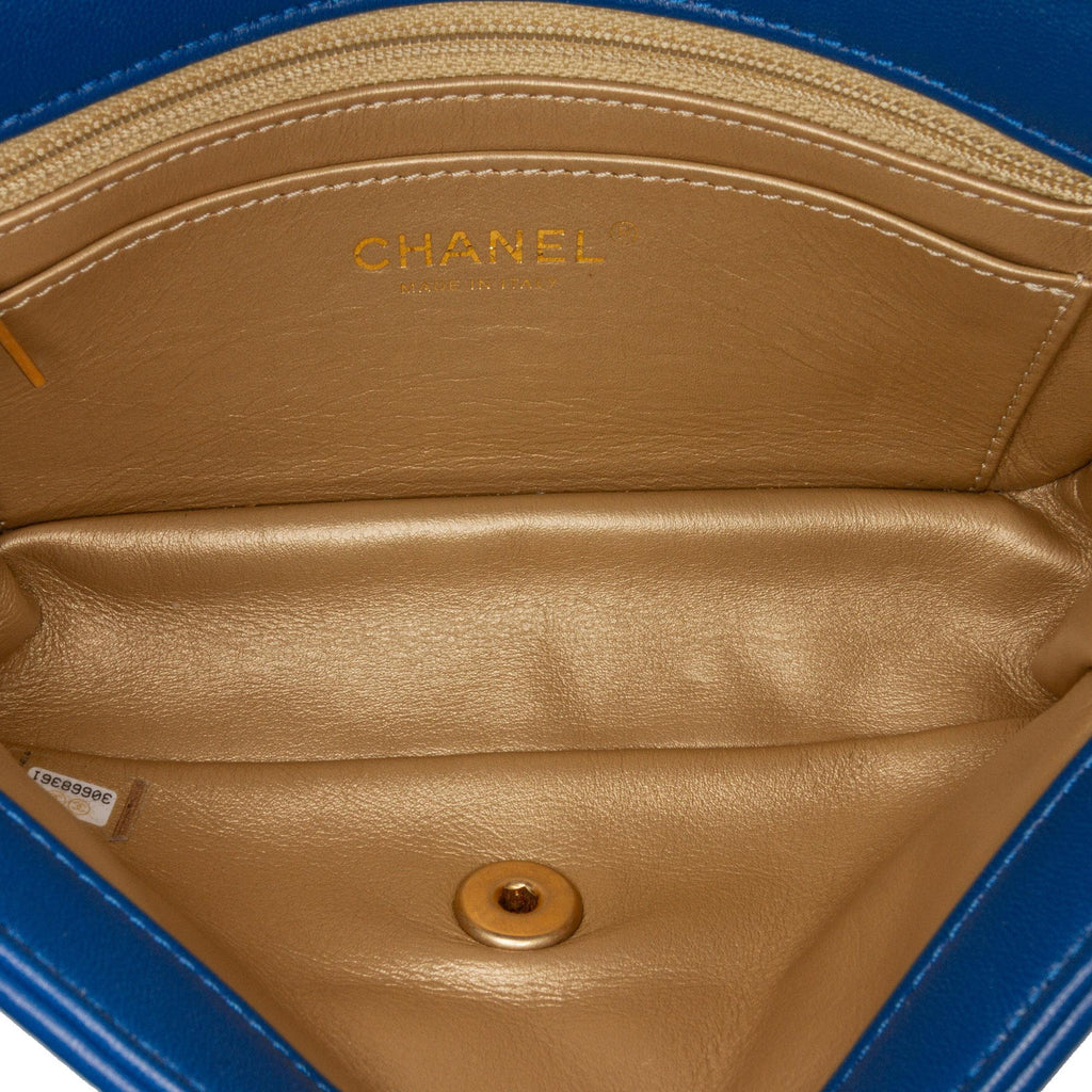 Chanel Mini Rectangular Lambskin Pearl Crush Flap