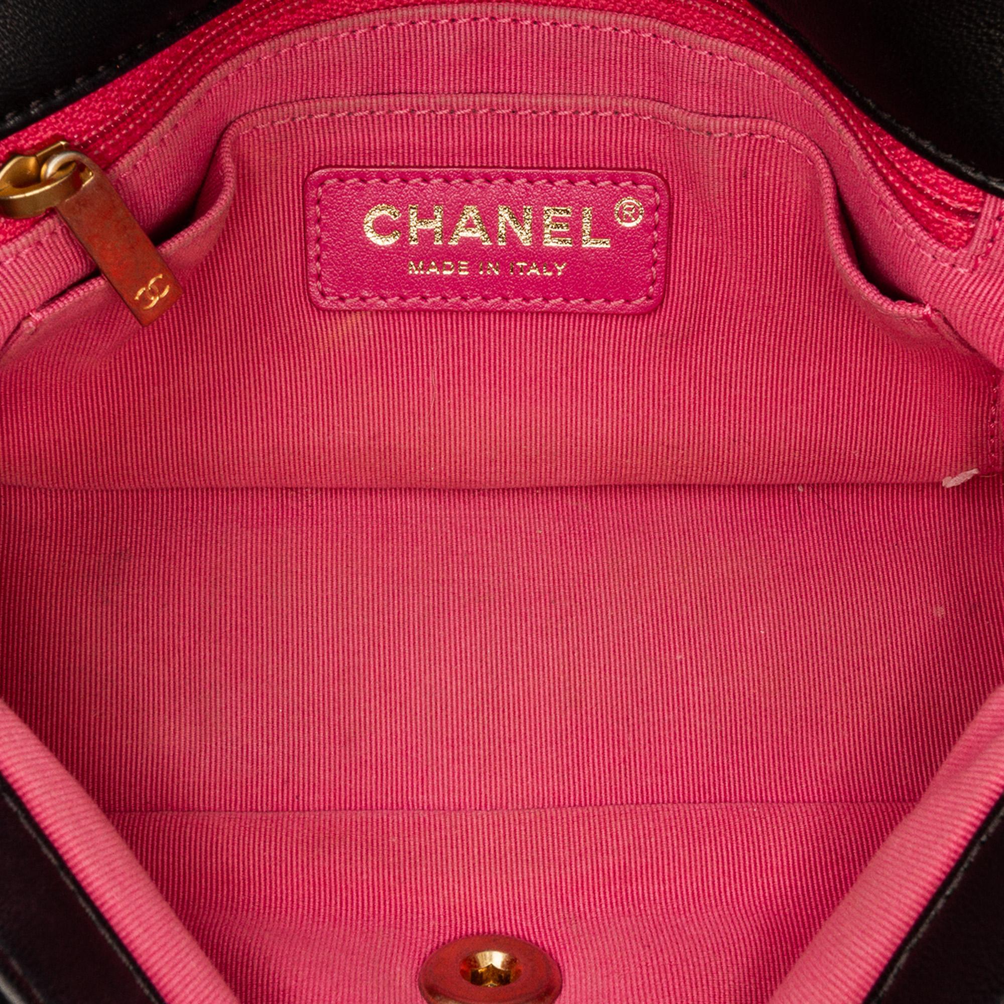 Chanel Mini Rectangular Lambskin Pearl Samba Single Flap