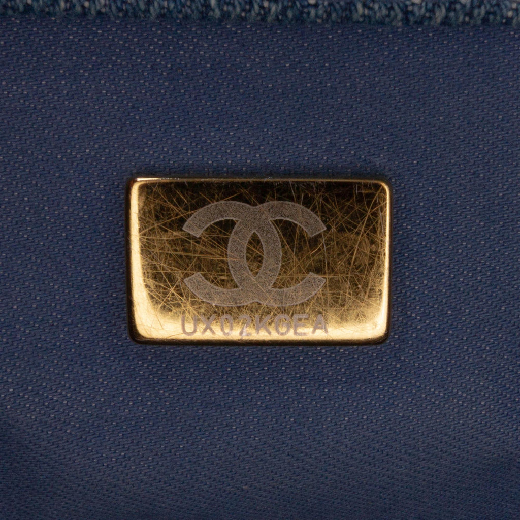 Chanel Mini Rectangular Quilted Denim Mood Flap